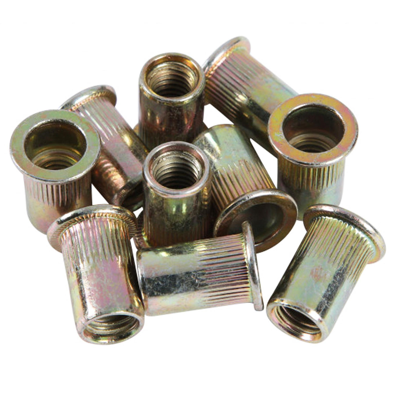 BlueSpot Rivet Nut Carbon Steel 45 PCE M10 Rivnut Threaded Insert Pack