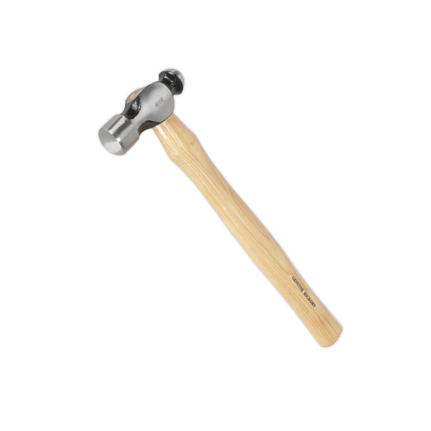 Sealey Ball Pein Hammer 2.5lb Hickory Shaft