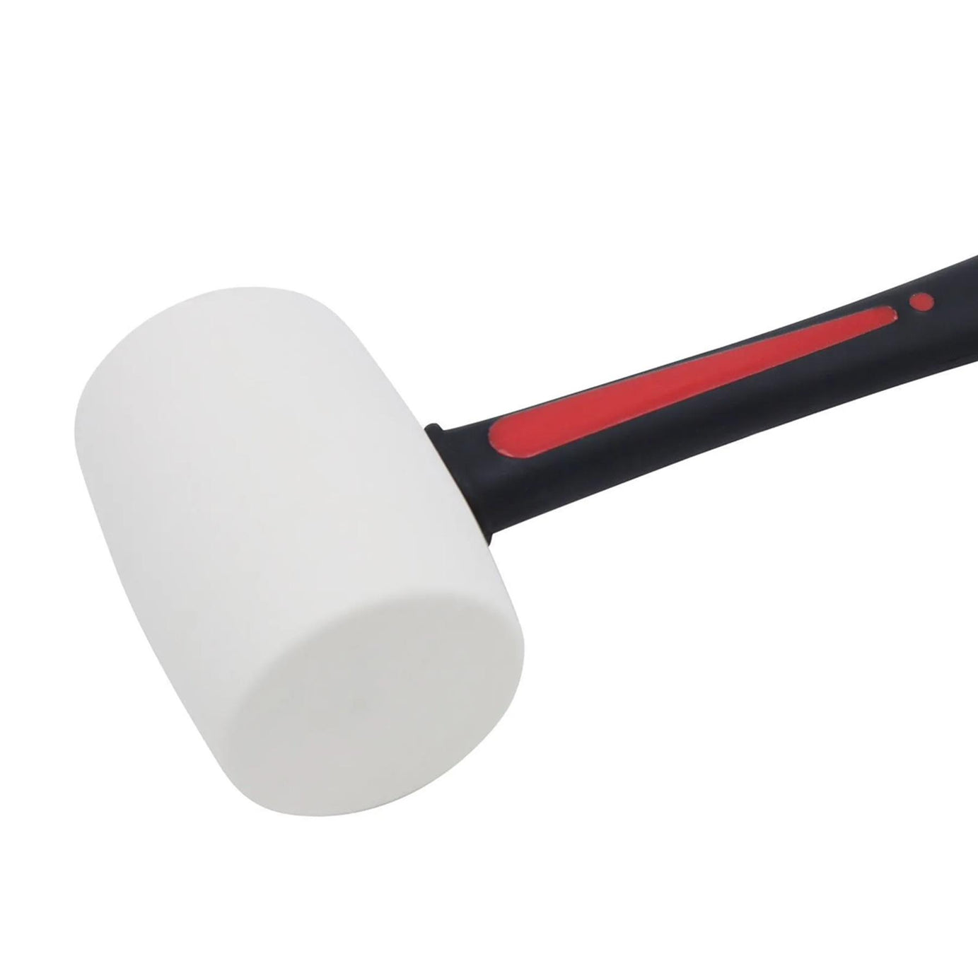 Hilka Tools Pro White Rubber Mallet  16oz Wooden Handle - Non Marking