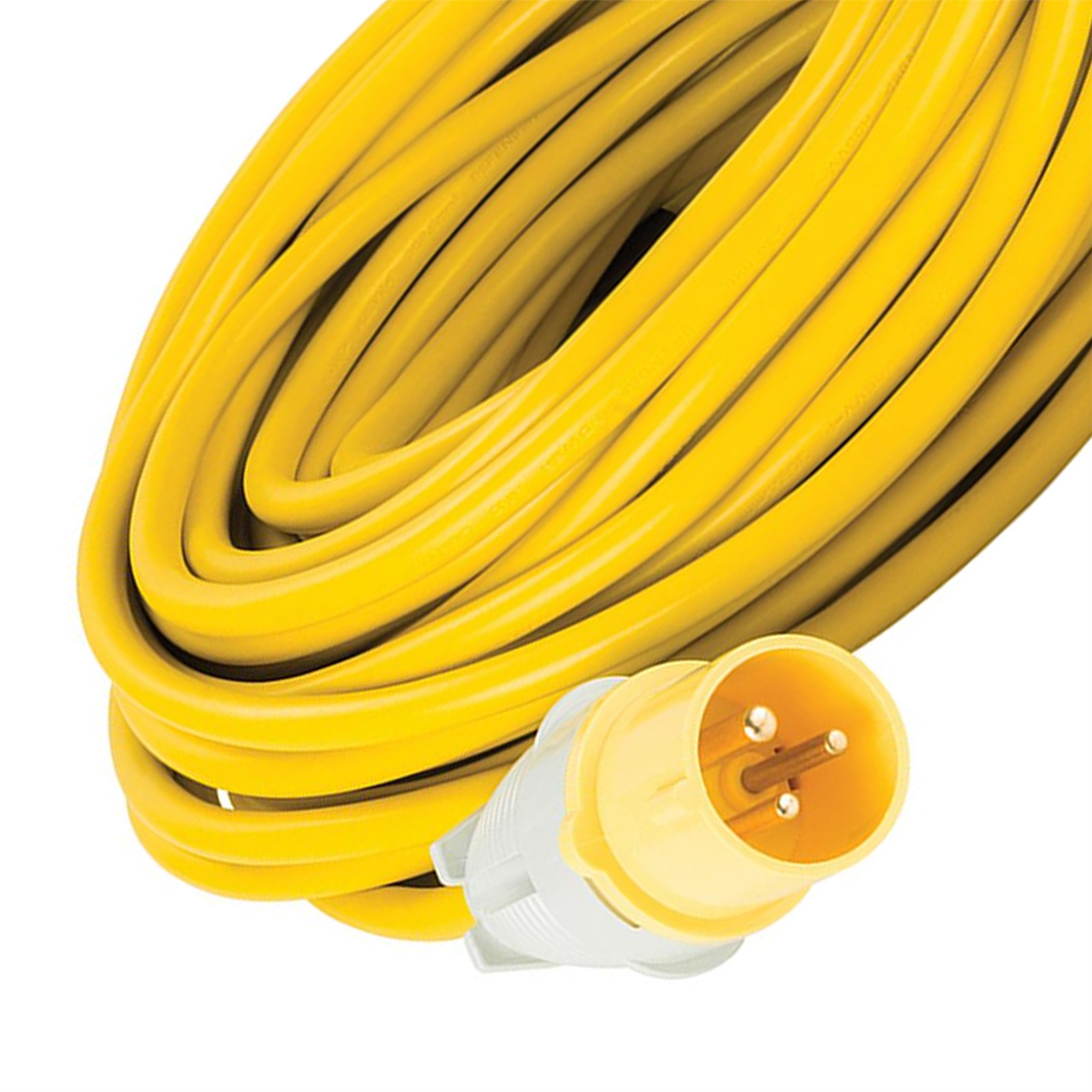 Defender Extension Lead Yellow 2.5mm2 16A 25m 110V