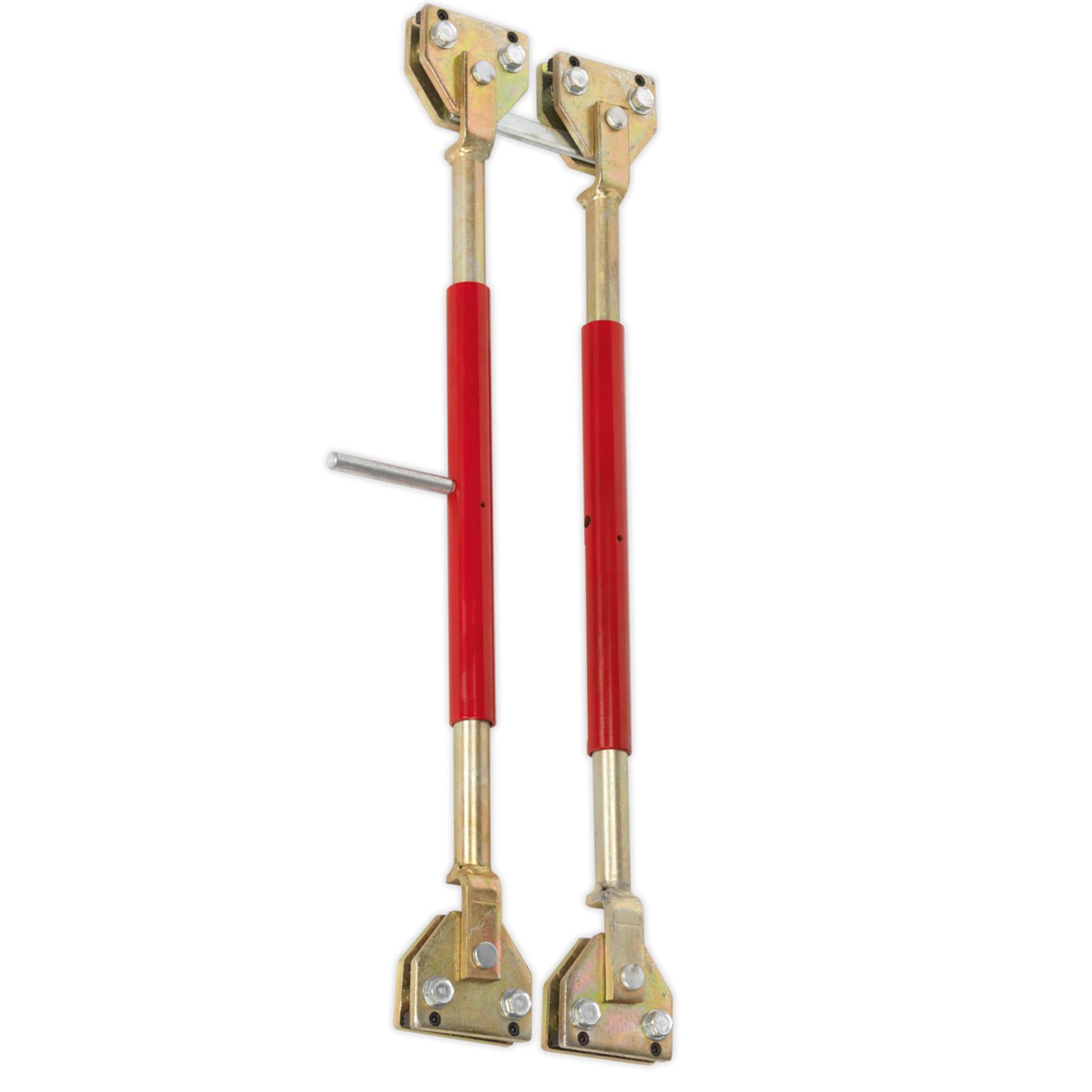 Sealey Door Restraining Bars Pack of 2  Steel Tube and heavy jaw assemblies