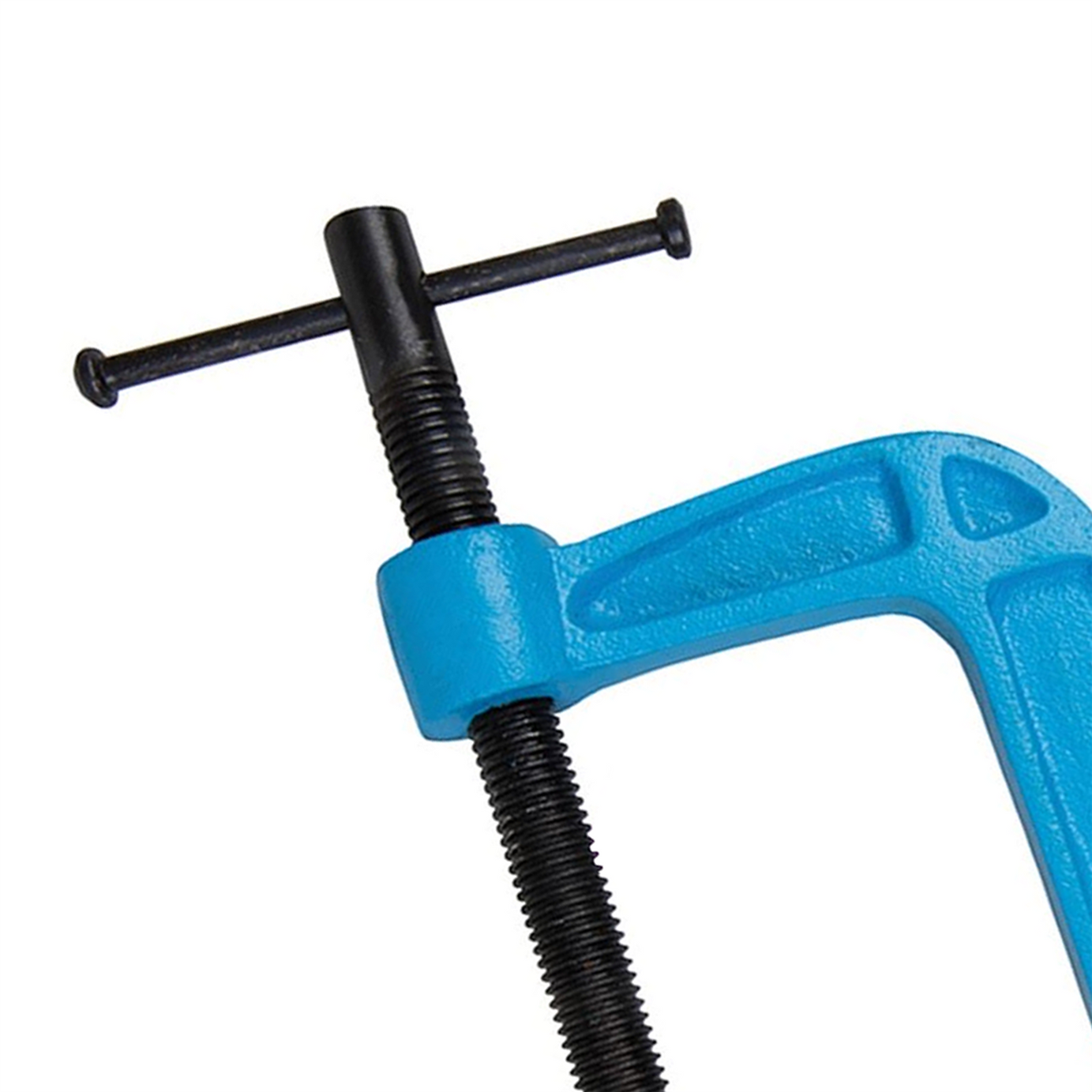 Light Duty G Clamp Cast Iron Frame With Black Phosphate Thread Coating 150mm