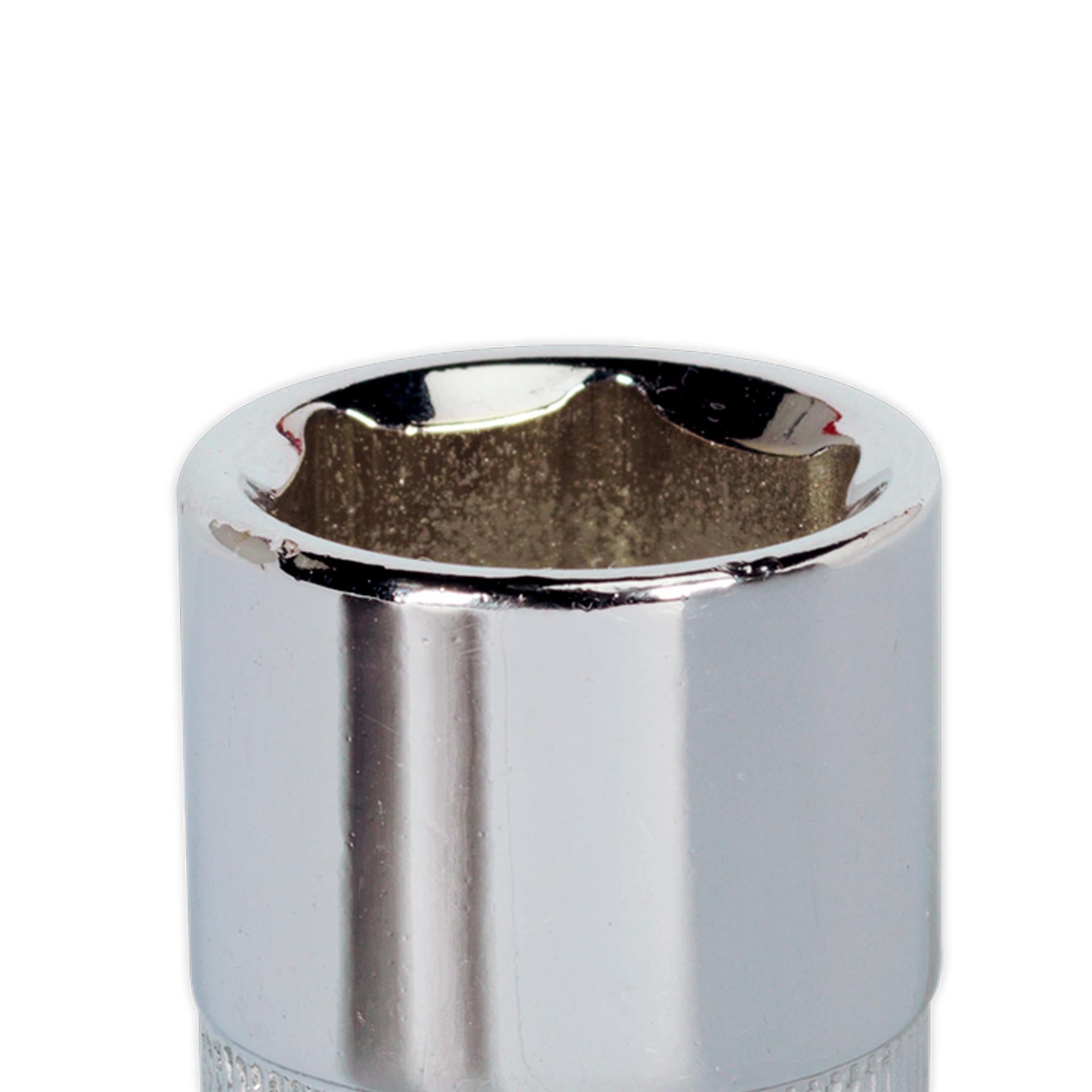 Sealey WallDrive Socket 17mm 1/2"Sq Drive Fully Polished