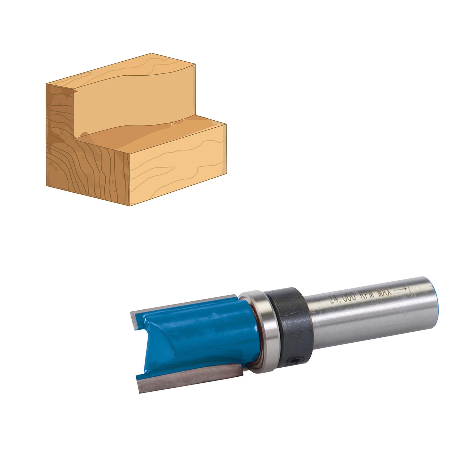 1/2" Inch Shank Template Cutter 3/4" x 1" x 3/4" Router Bits TCT Kitchen Worktop