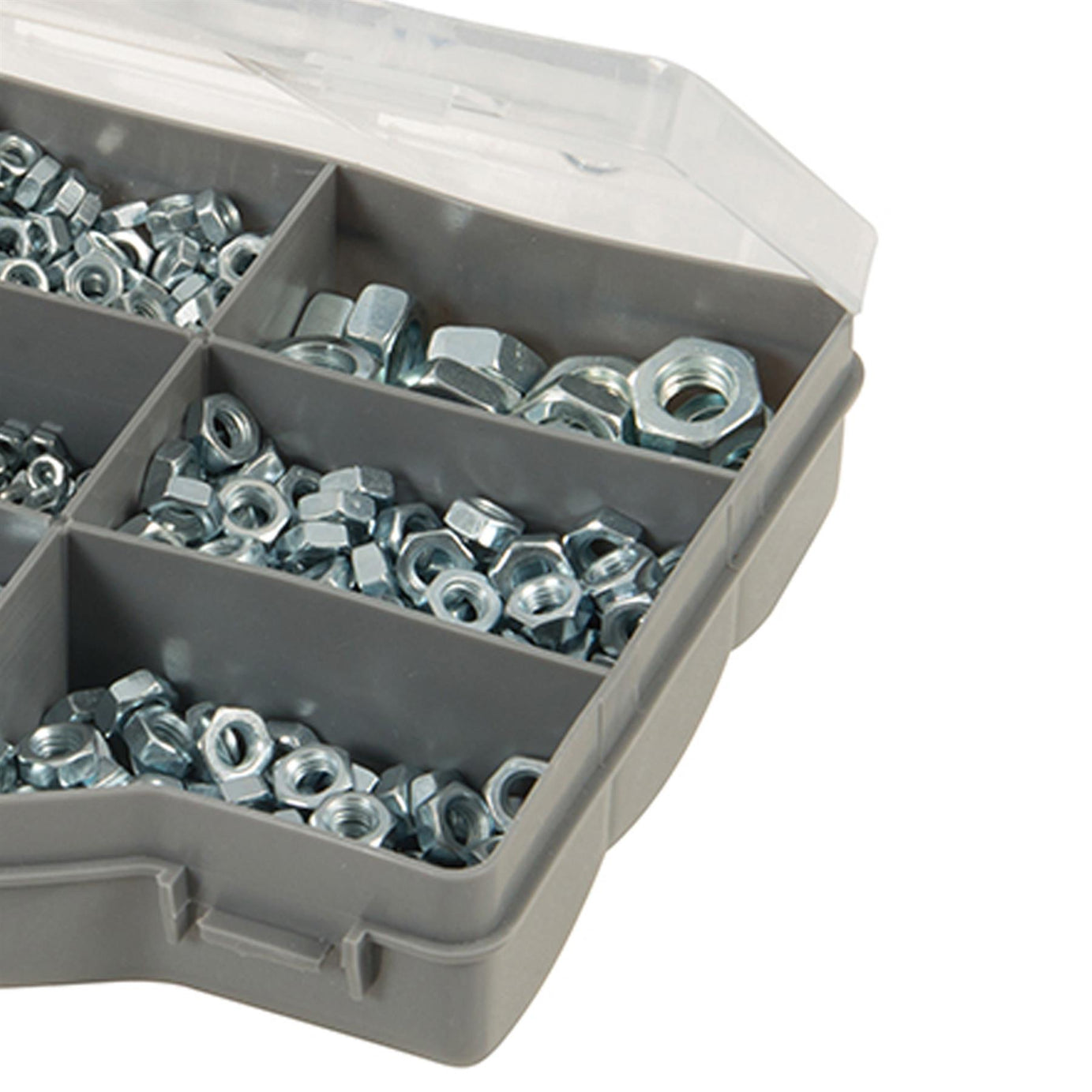 1000Pce Hex Nuts Pack Assortment Internally Threaded Fastner Secure Fixing Diy