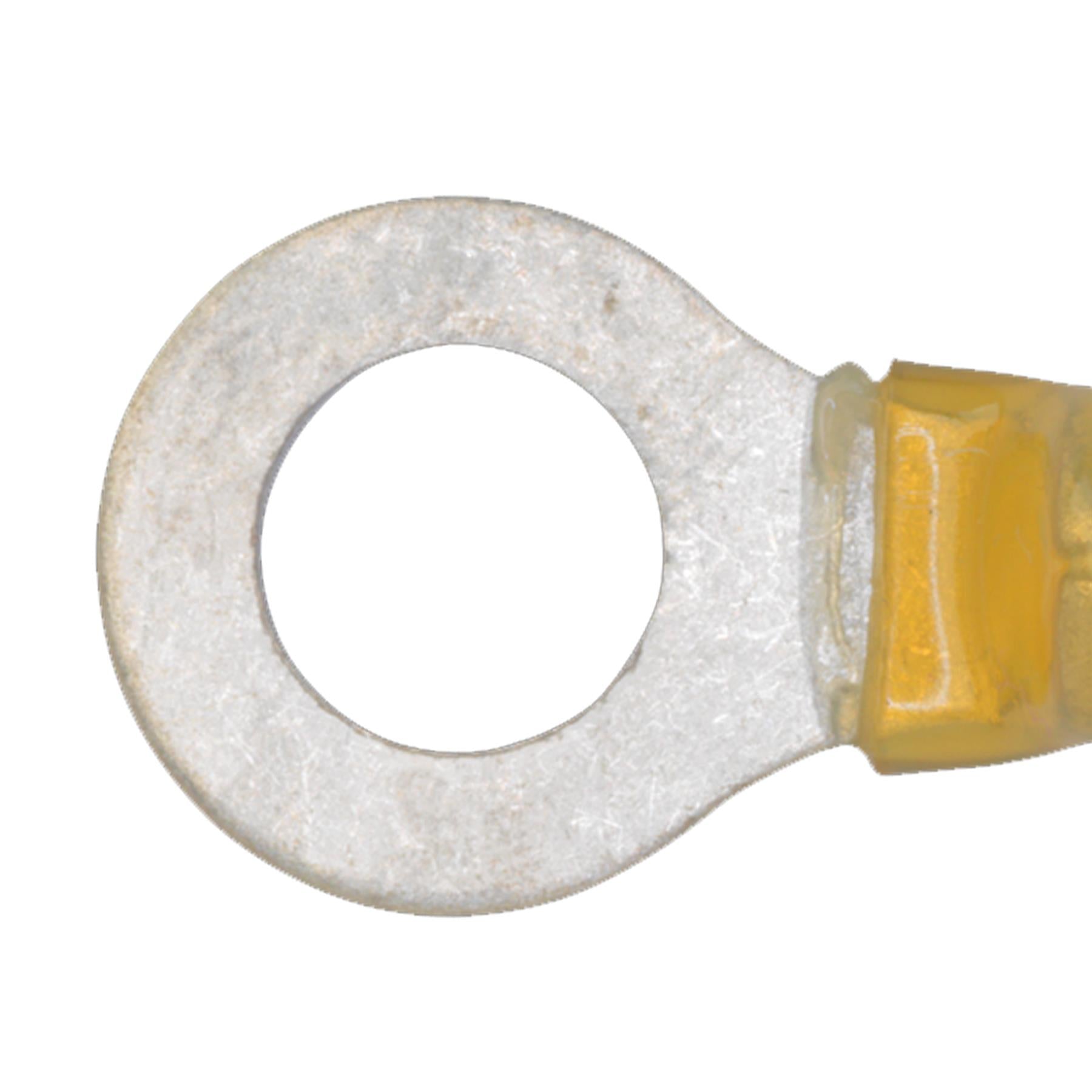 Heat Shrink Ring Terminal 8.4mm Yellow Pack of 25 Sealey