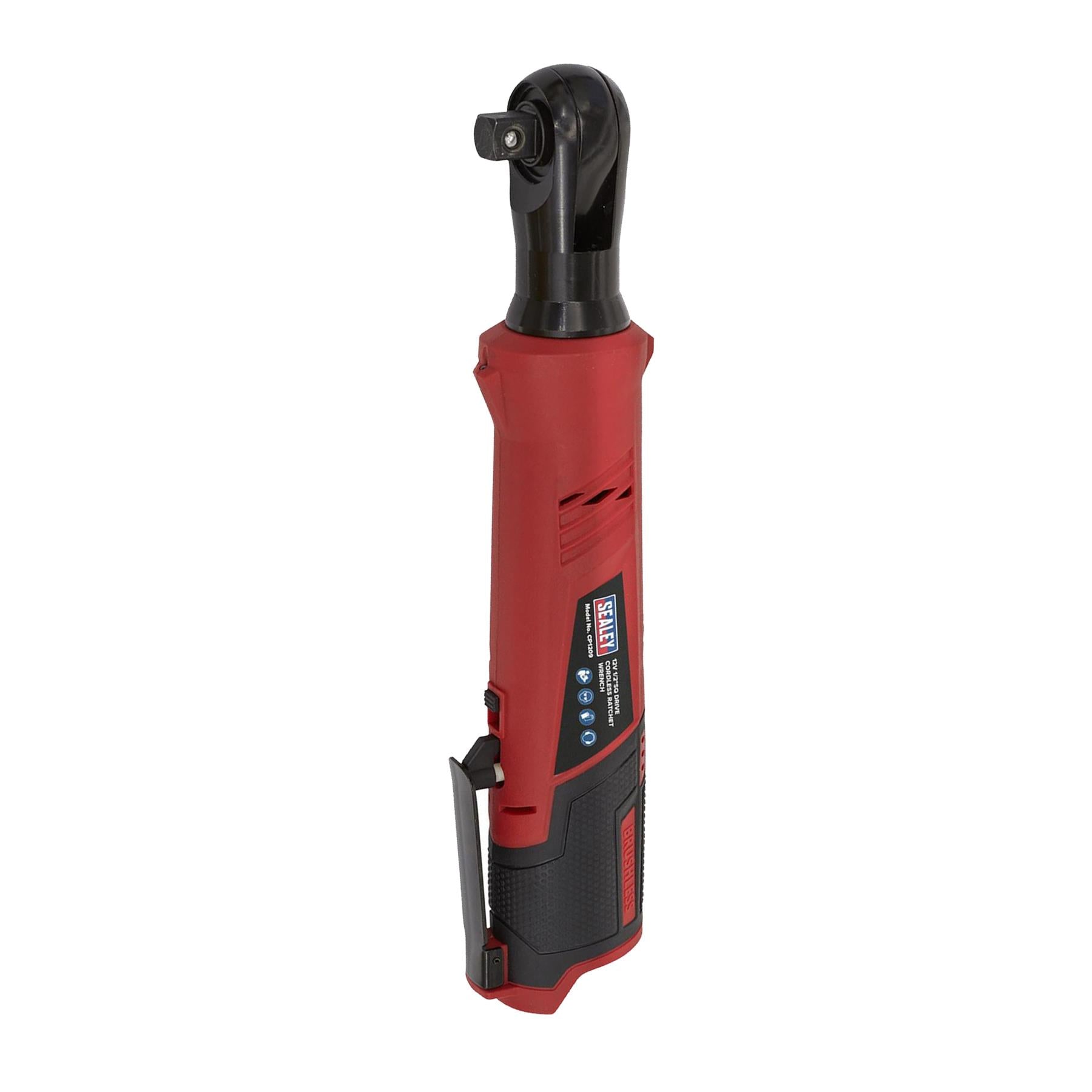 Sealey Cordless Ratchet Wrench 1/2"Sq Drive 12V Li-ion - Body Only