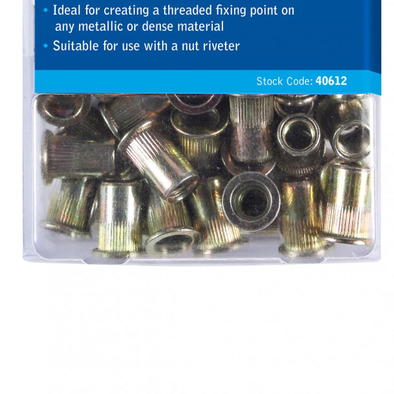 Bluespot 75pcs Rivet Nut M8 Carbon Steel Threaded High Quality