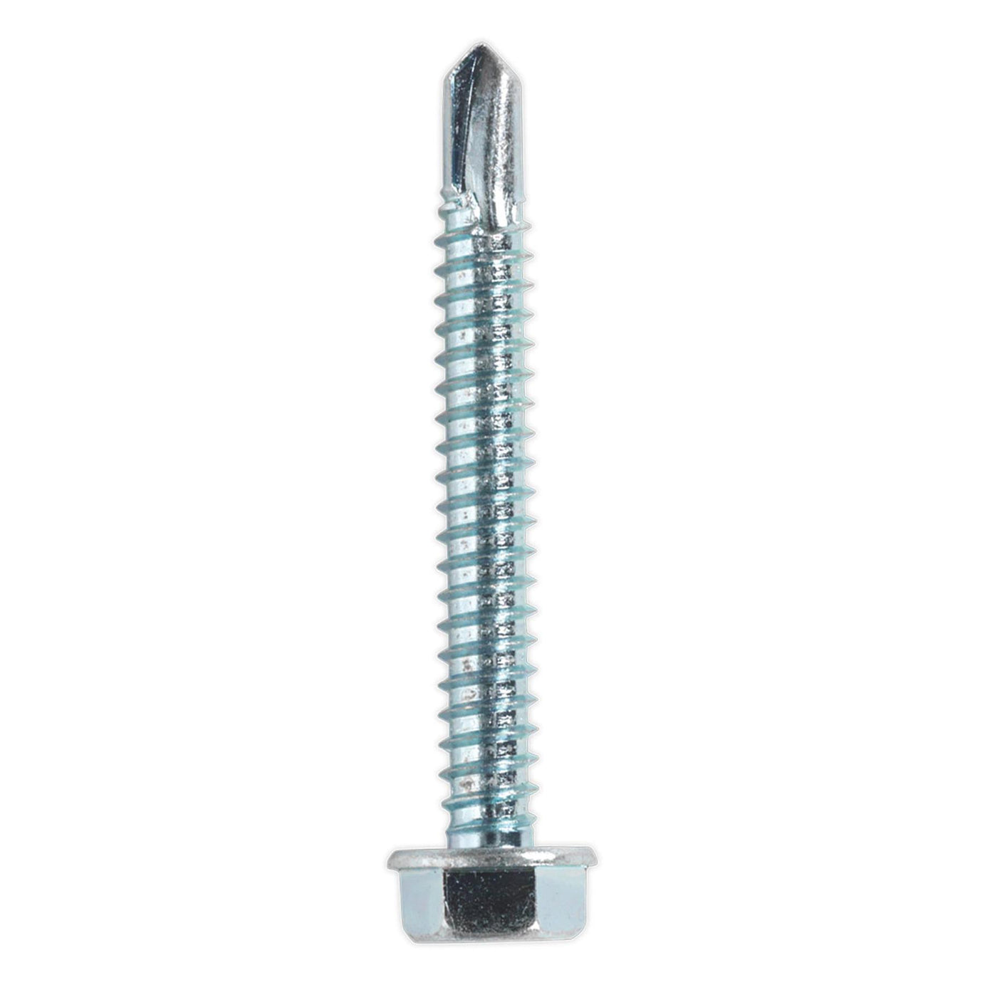 Sealey Self Drilling Screw 6.3 x 50mm Hex Head Zinc Pack of 100