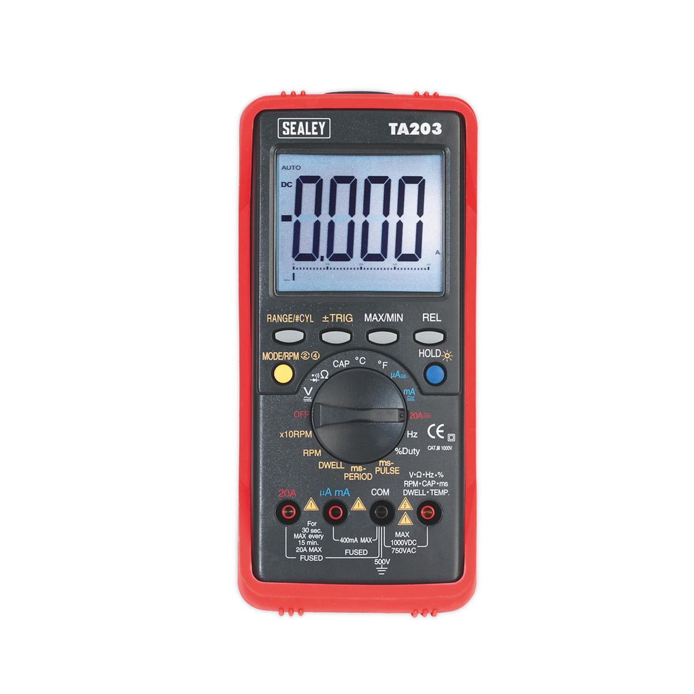 Sealey Digital Automotive Multimeter 15-Function Bar Graph/PC Link