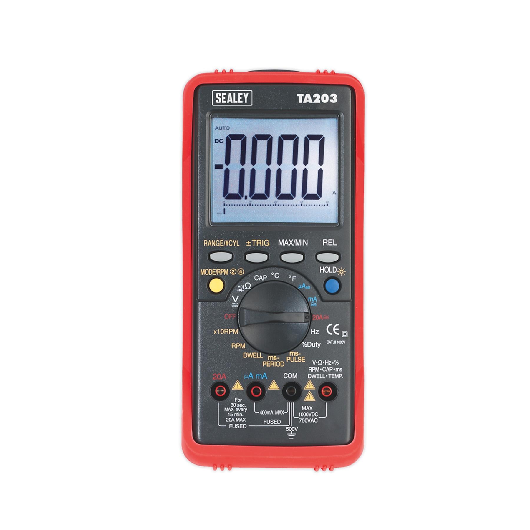 Sealey Digital Automotive Multimeter 15-Function Bar Graph/PC Link