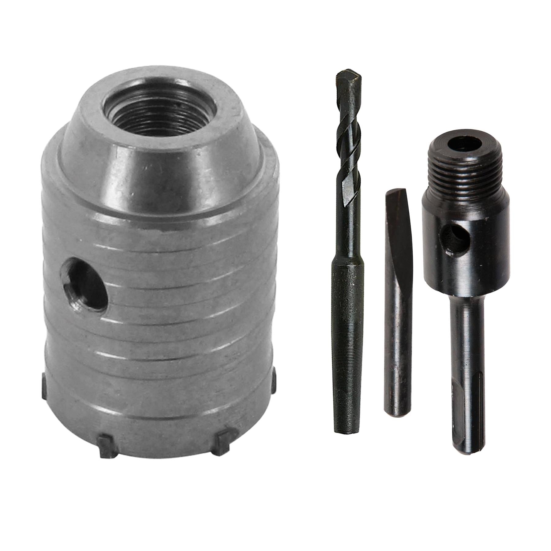 TCT Core Drill Bit 50mm Hole Saw Masonry Stone Brick SDS Plus 100mm Shaft Pilot