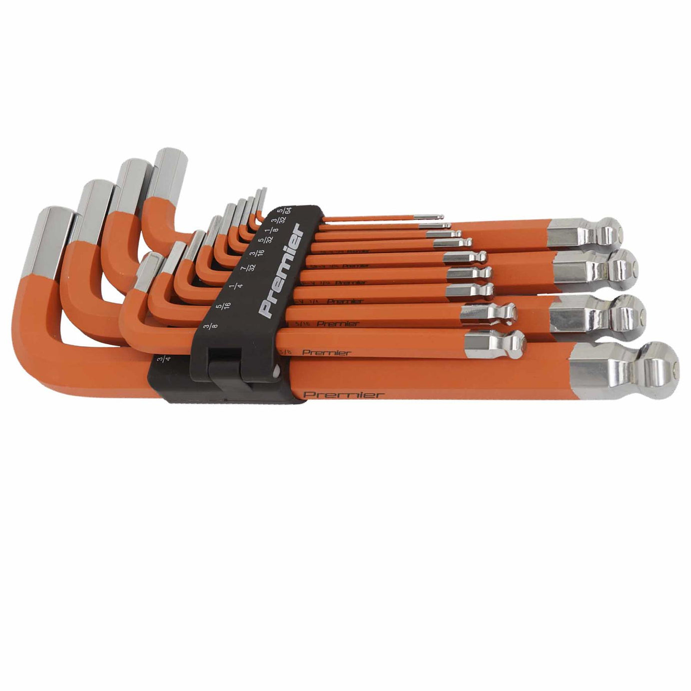 Sealey Jumbo Ball-End Hex Key Set 13pc Anti-Slip - Imperial