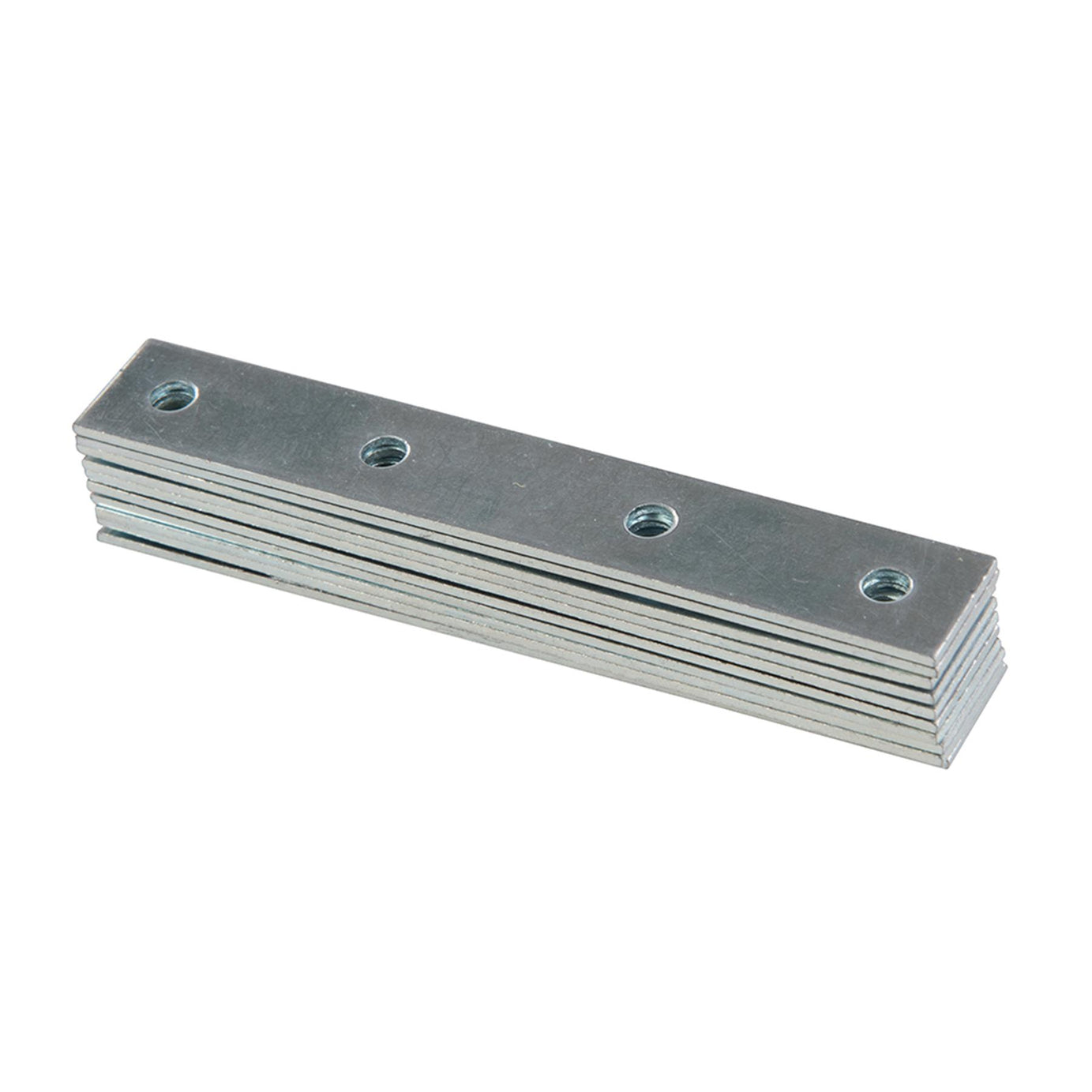 10x Mending Plates Zinc Plated With Offset Fixing Holes For Timber Repair 100mm