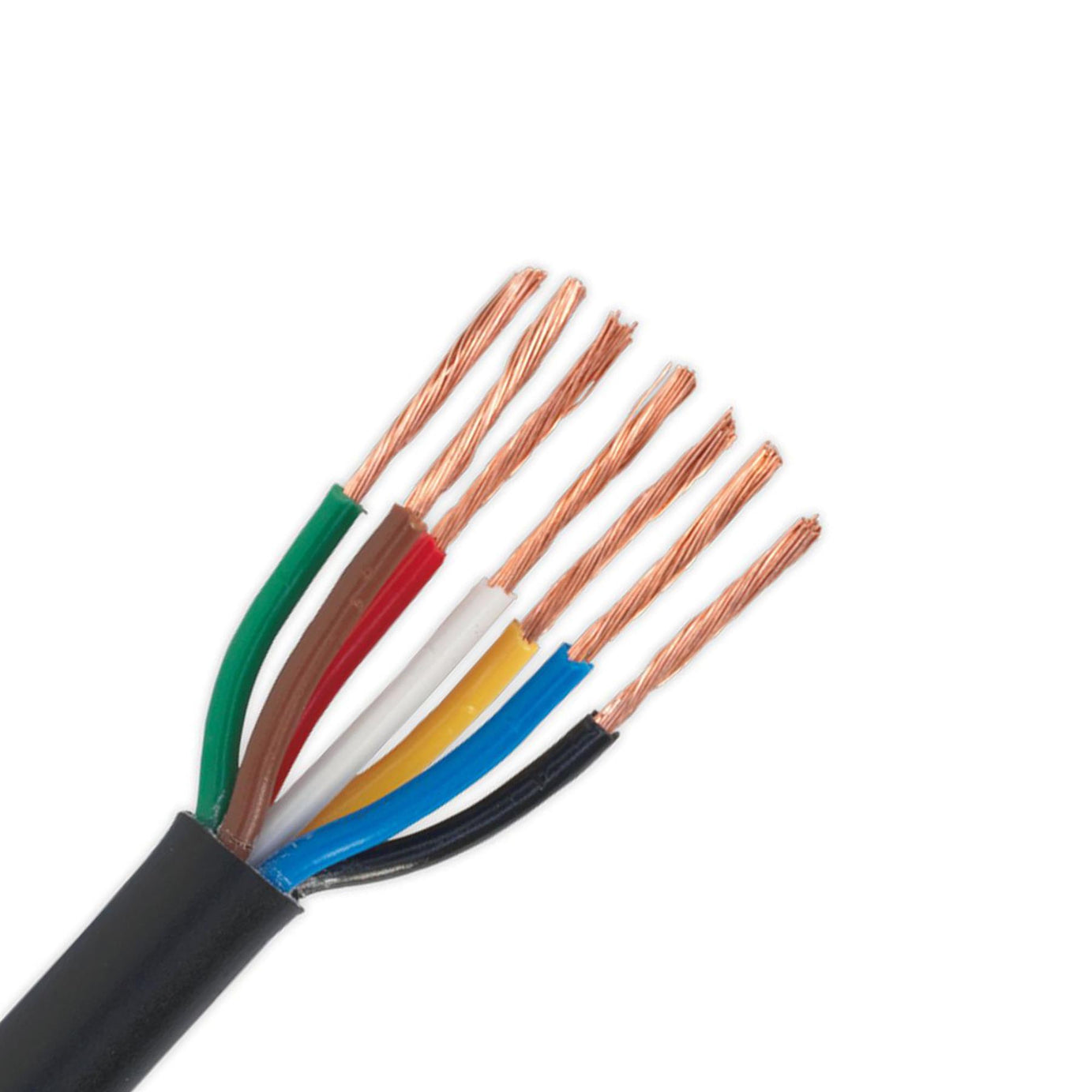 Sealey Automotive Cable Seven Core Thin Wall 7 x 0.75mm² 24/0.20mm 30m Black