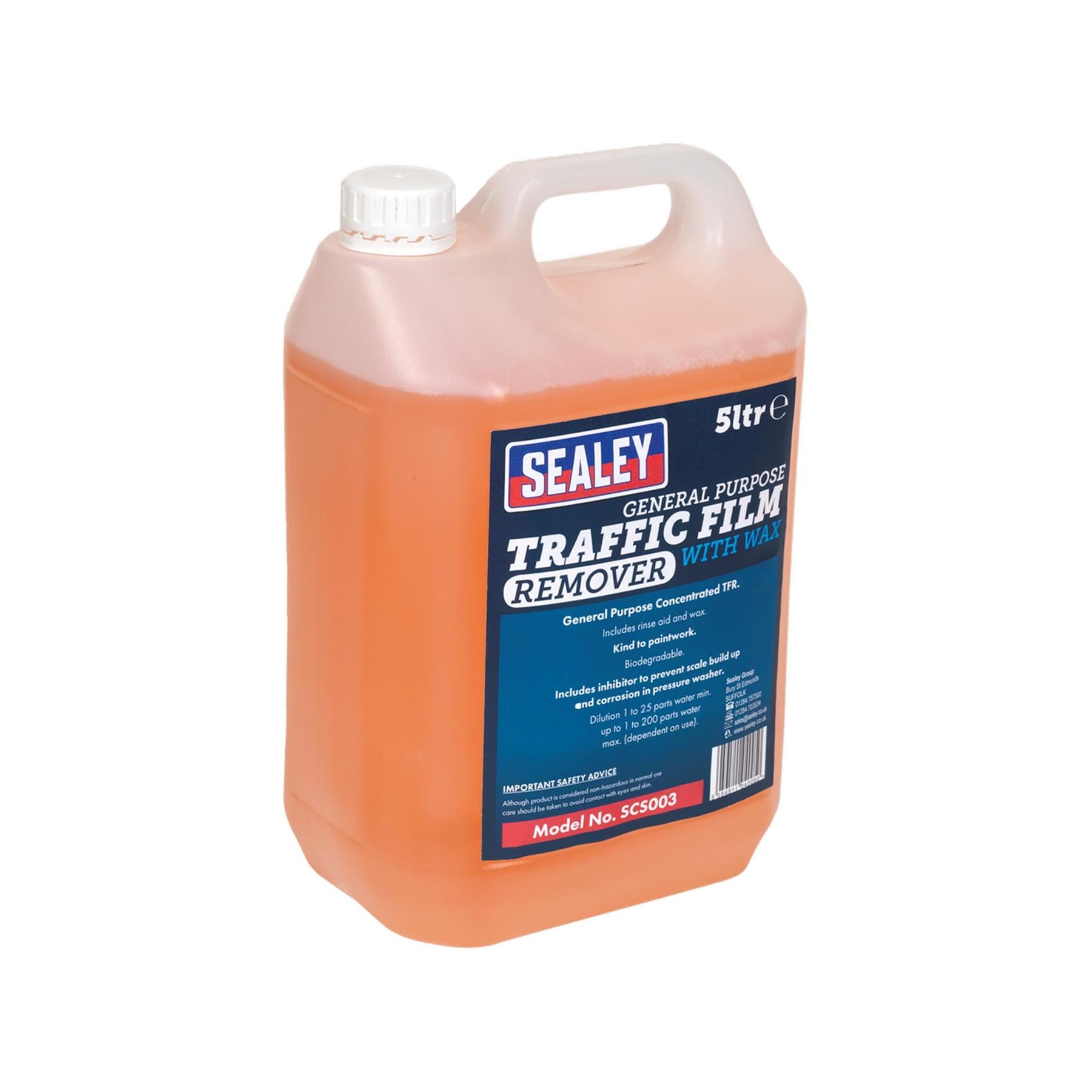 Sealey TFR Detergent with Wax Concentrated 5L