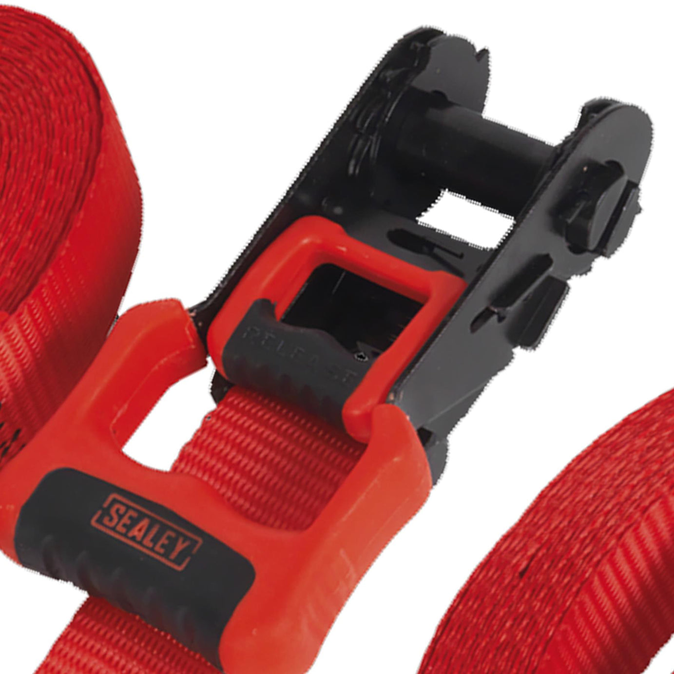 Sealey Ratchet Tie Down 32mmx4.9m Poly Web 1200kg - 1 Pair