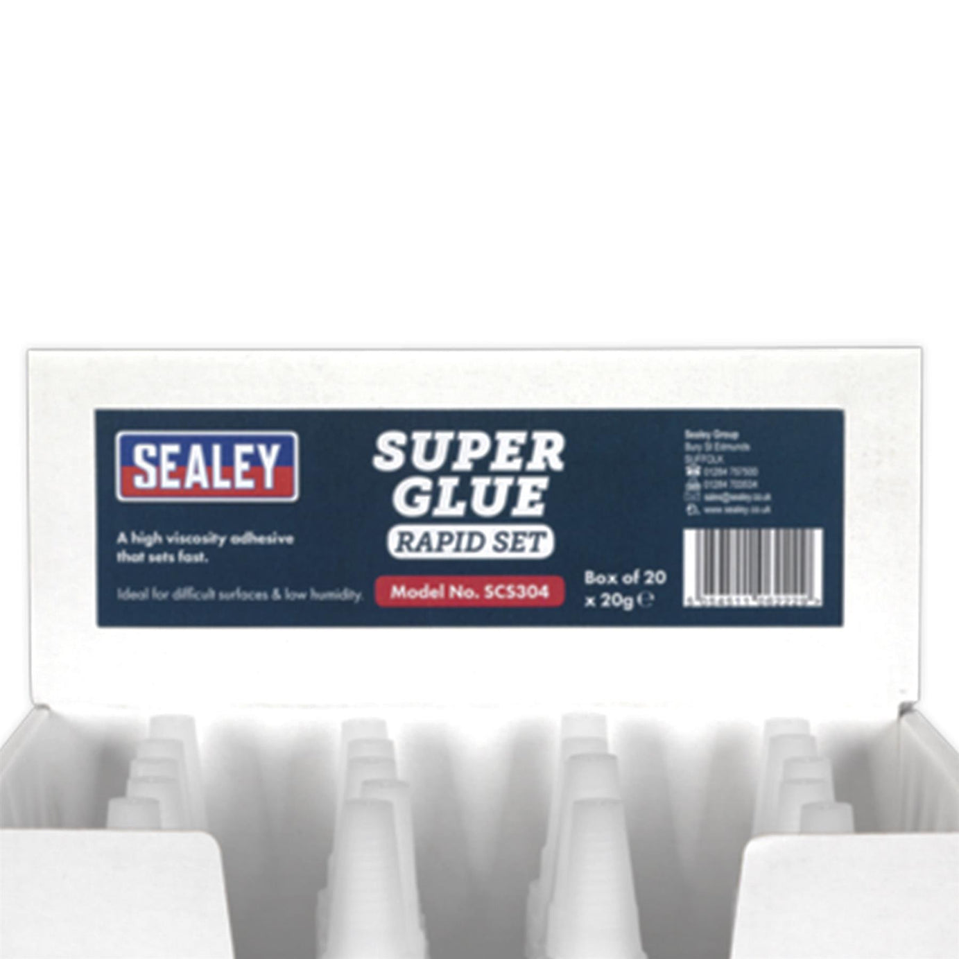 Sealey Super Glue Rapid Set 20g Pack of 20