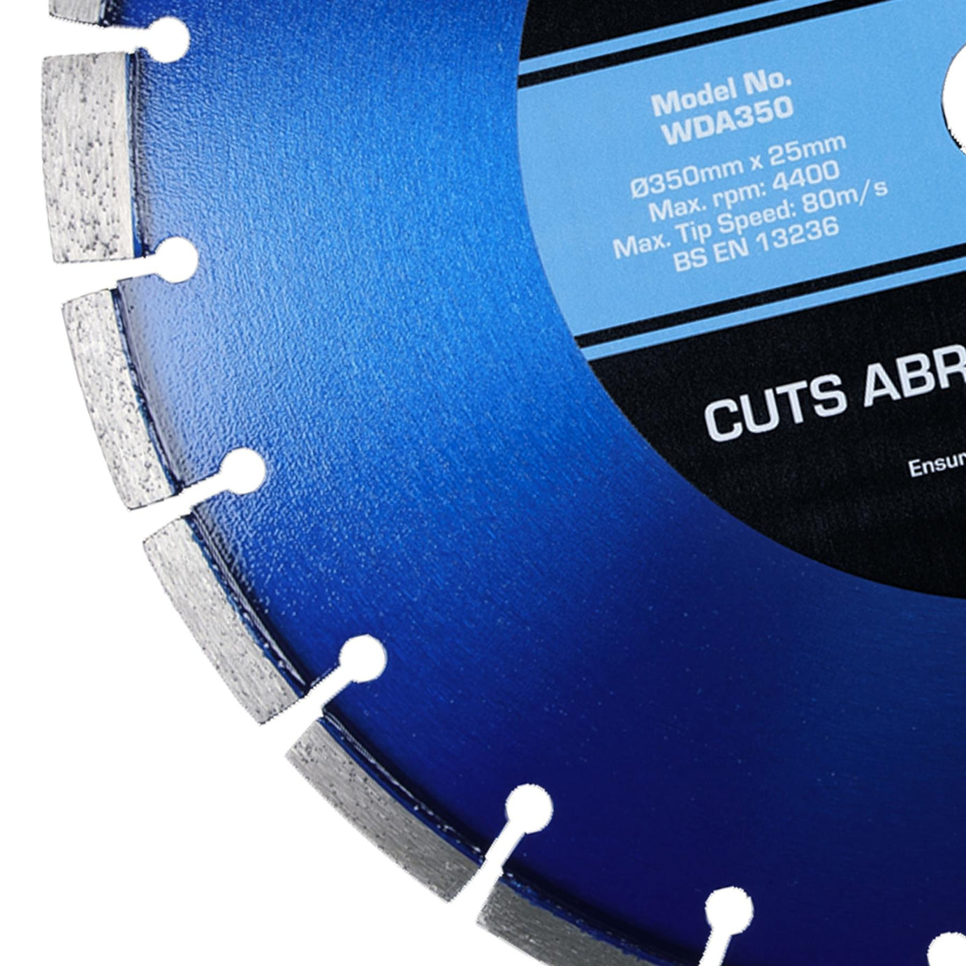 Premium Blue WDA Diamond Blade 350 x 25mm.Sealey