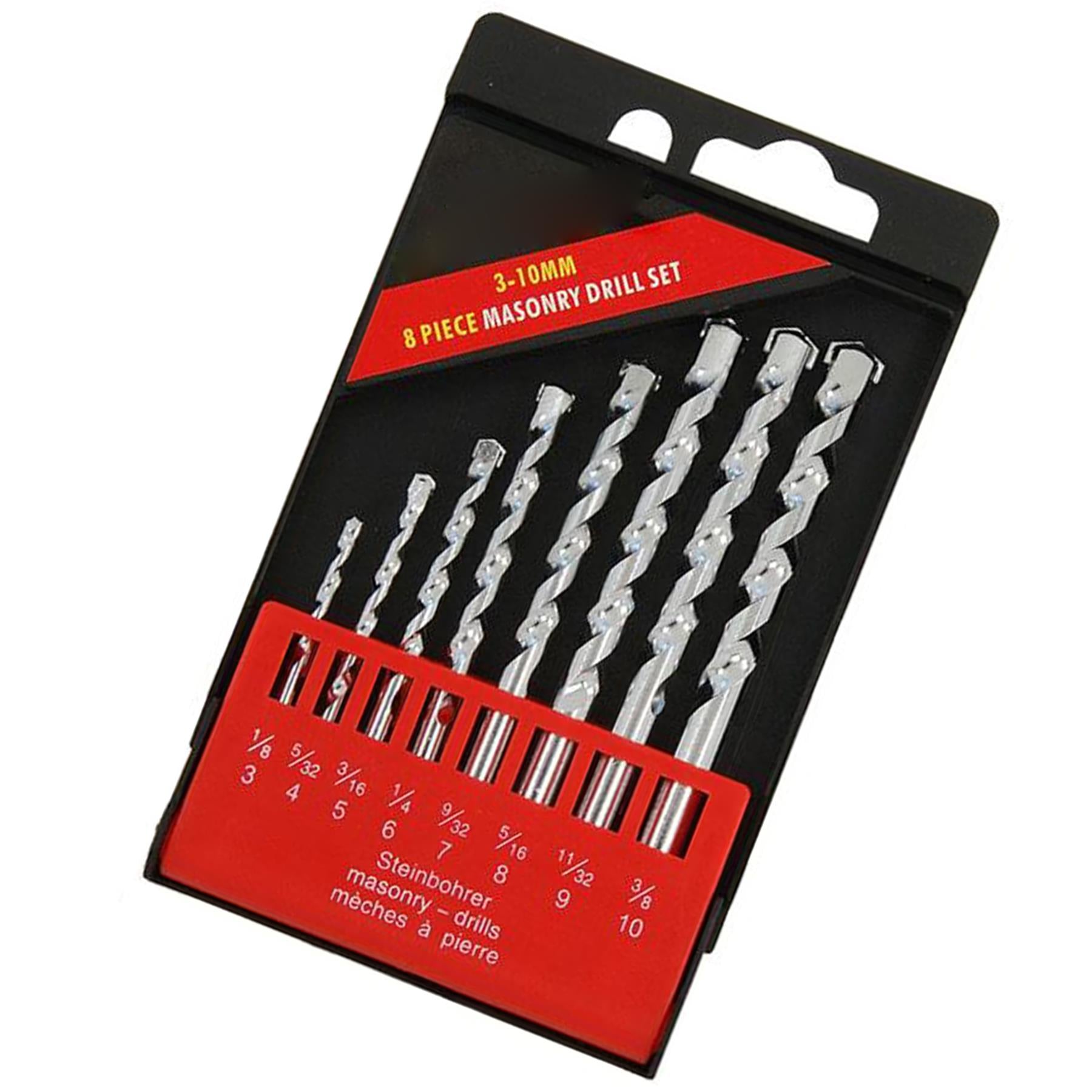 8pc Masonry / Concrete Drill Bit Set / Kit