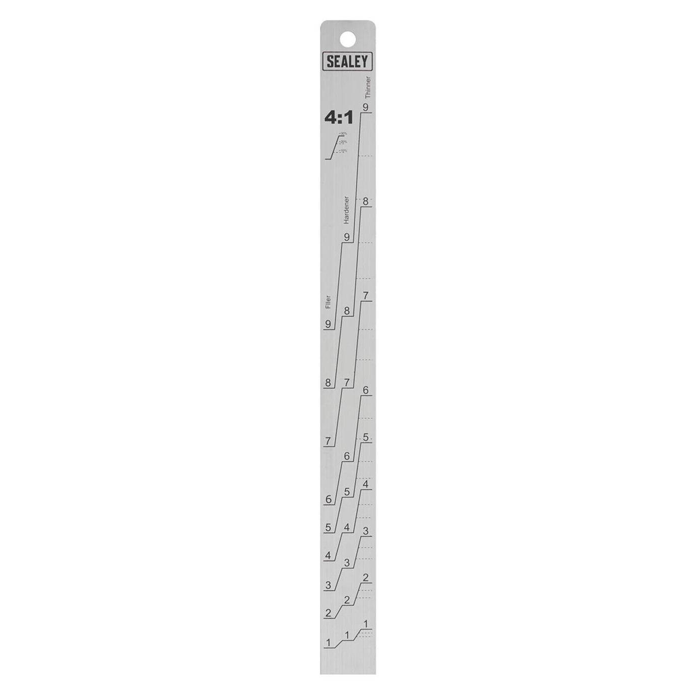 Sealey Aluminium Paint Measuring Stick 2:1/4:1