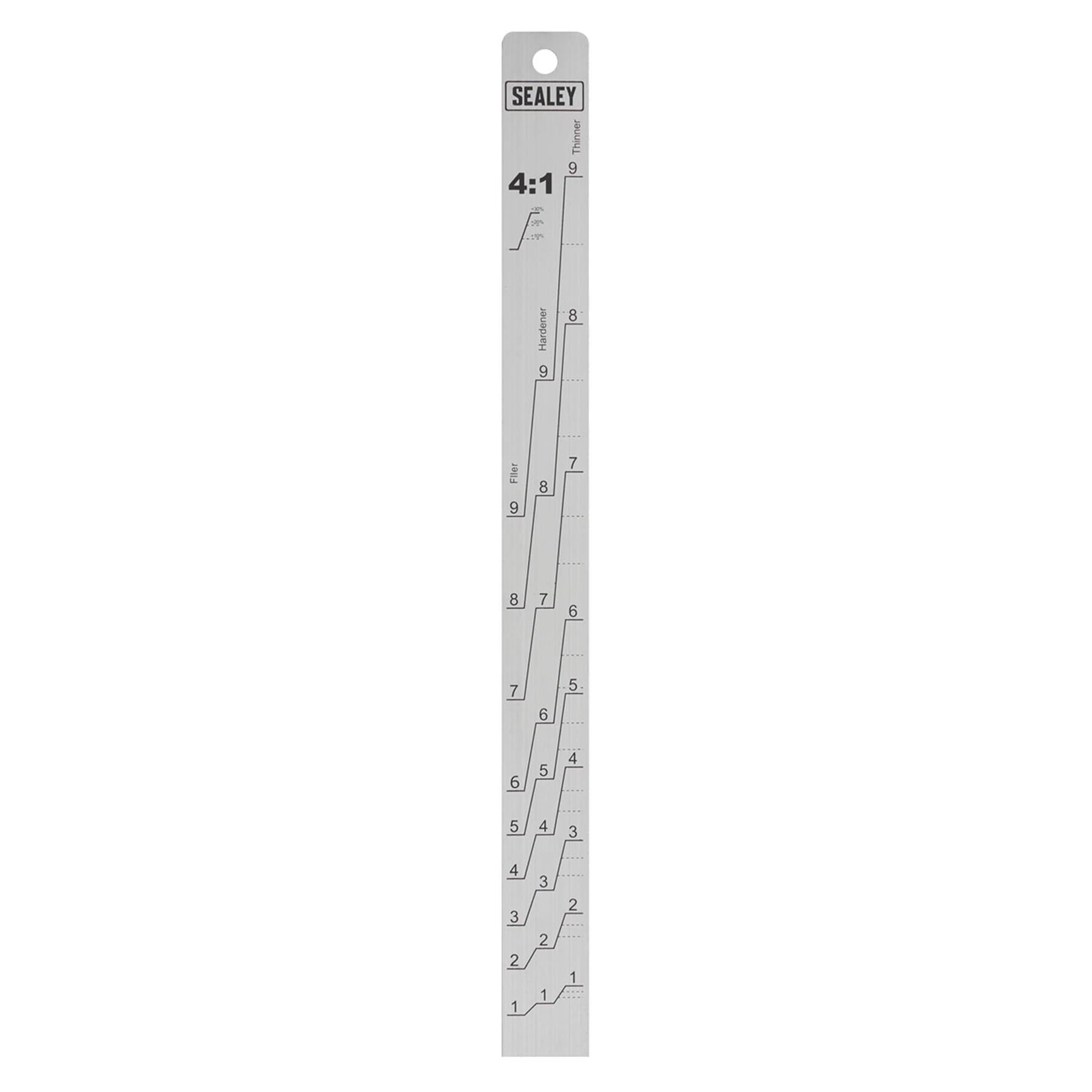 Sealey Aluminium Paint Measuring Stick 2:1/4:1