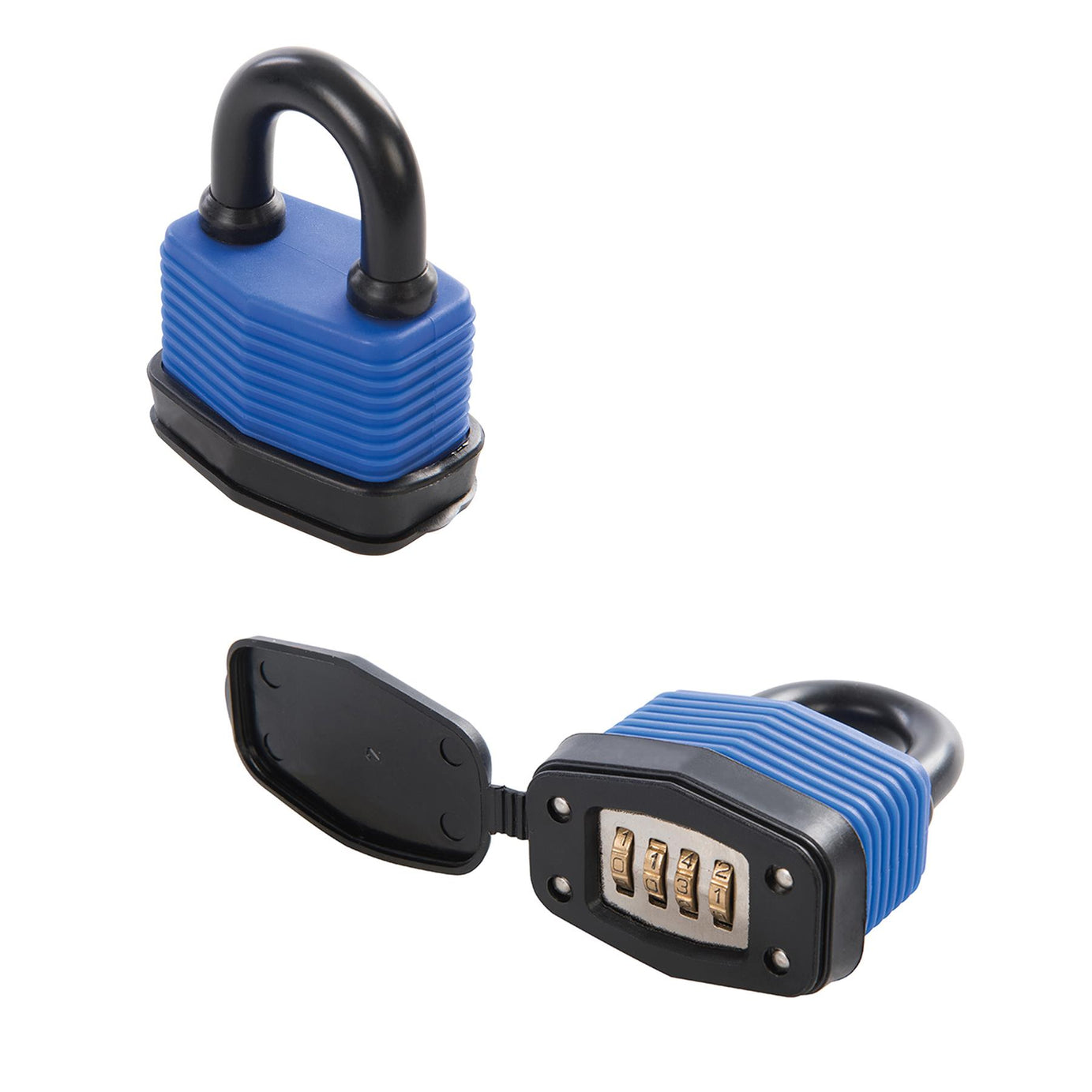 Weatherproof Combination Padlock Steel Body With Plastic-Coated Shackle 50mm