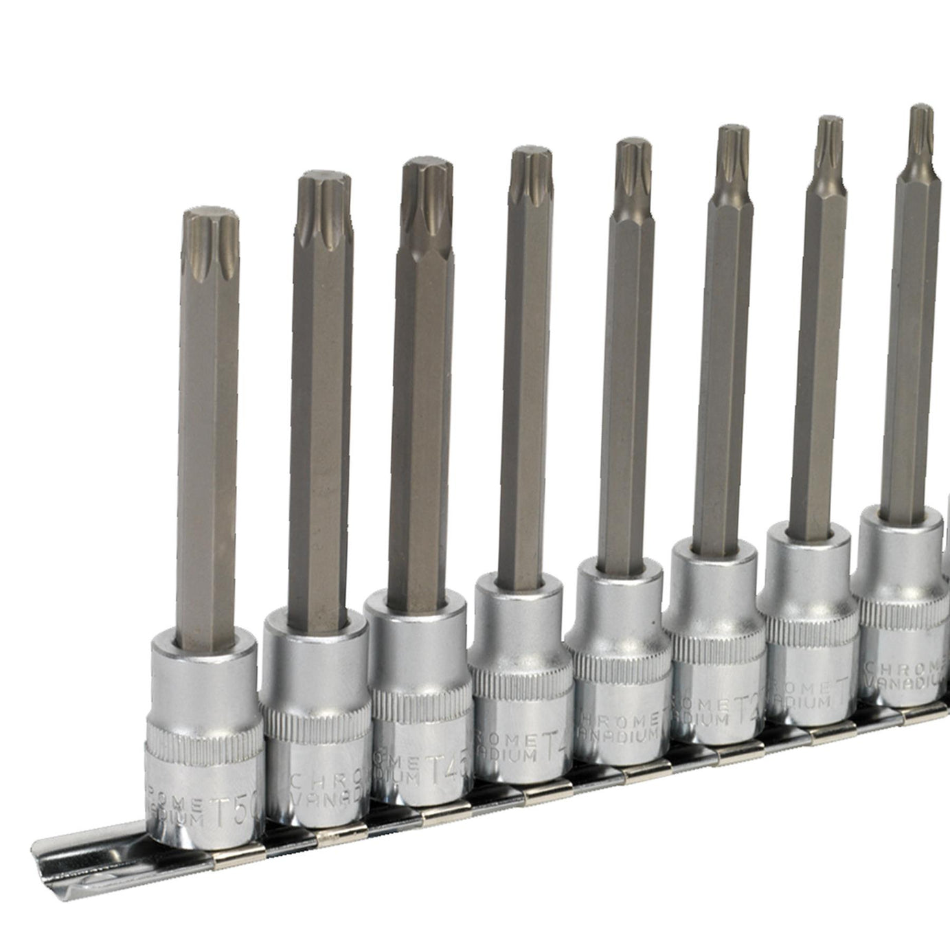Sealey TRX-Star* Socket Bit Set 10pc 3/8"Sq Drive 100mm
