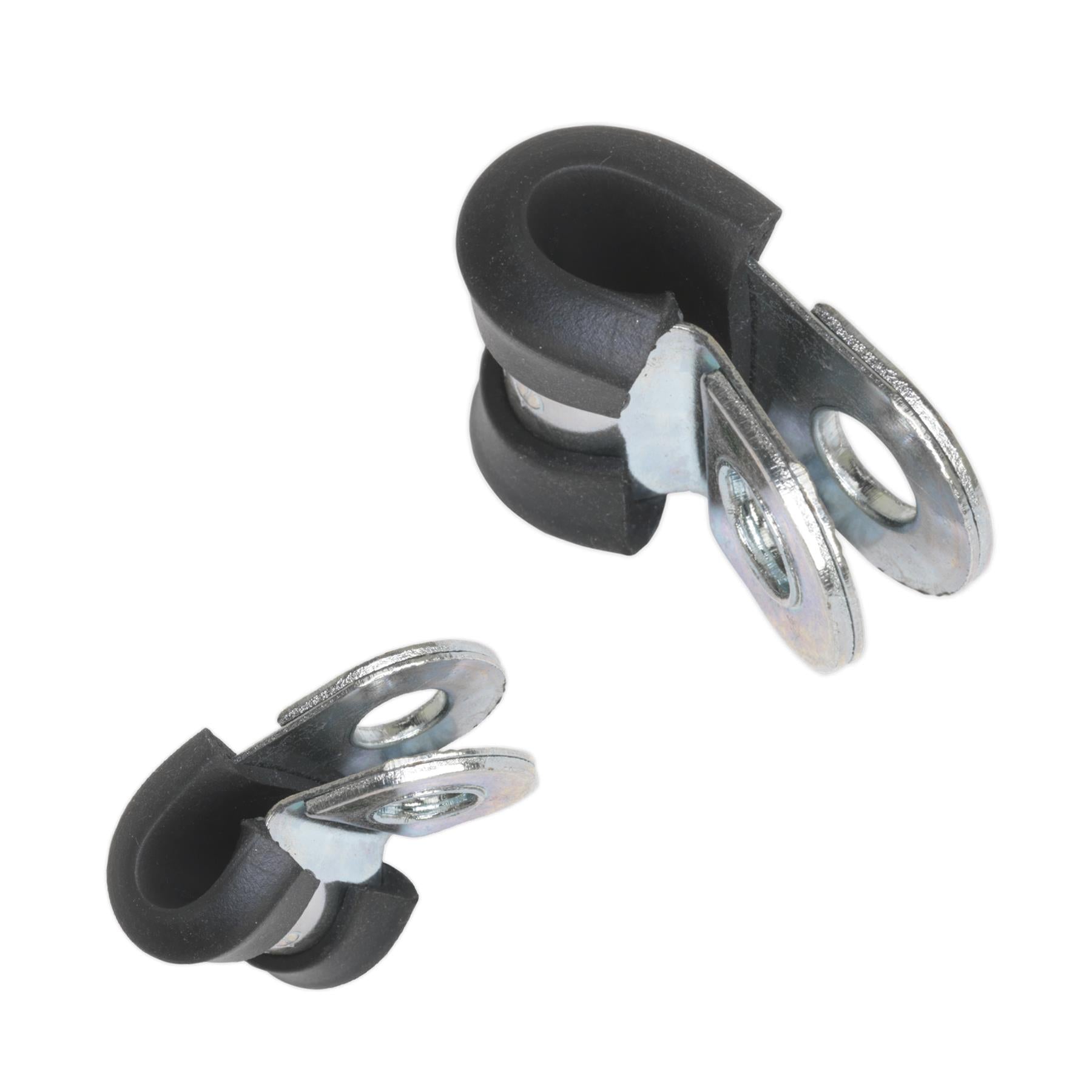 Sealey P-Clip Rubber Lined 8mm Pack of 25
