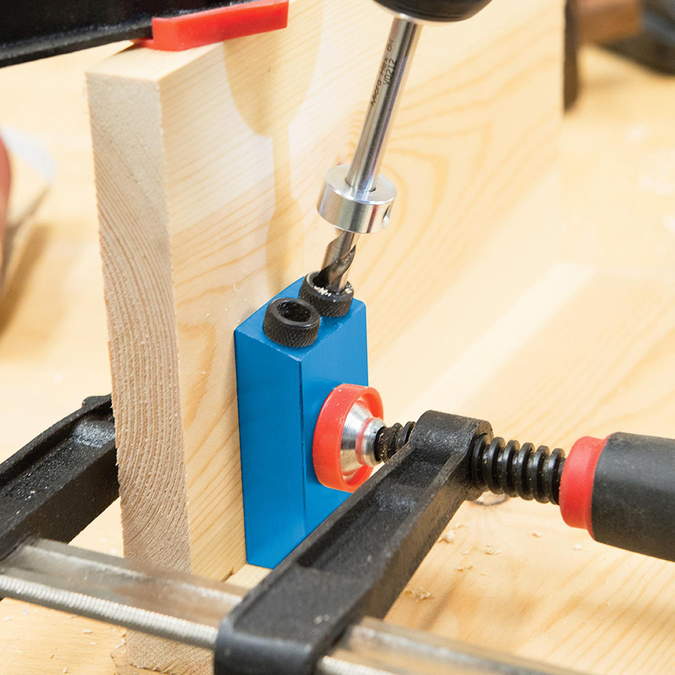 Pocket Hole Drill Jig System Complete New Accurate Kit From Solid Aluminium