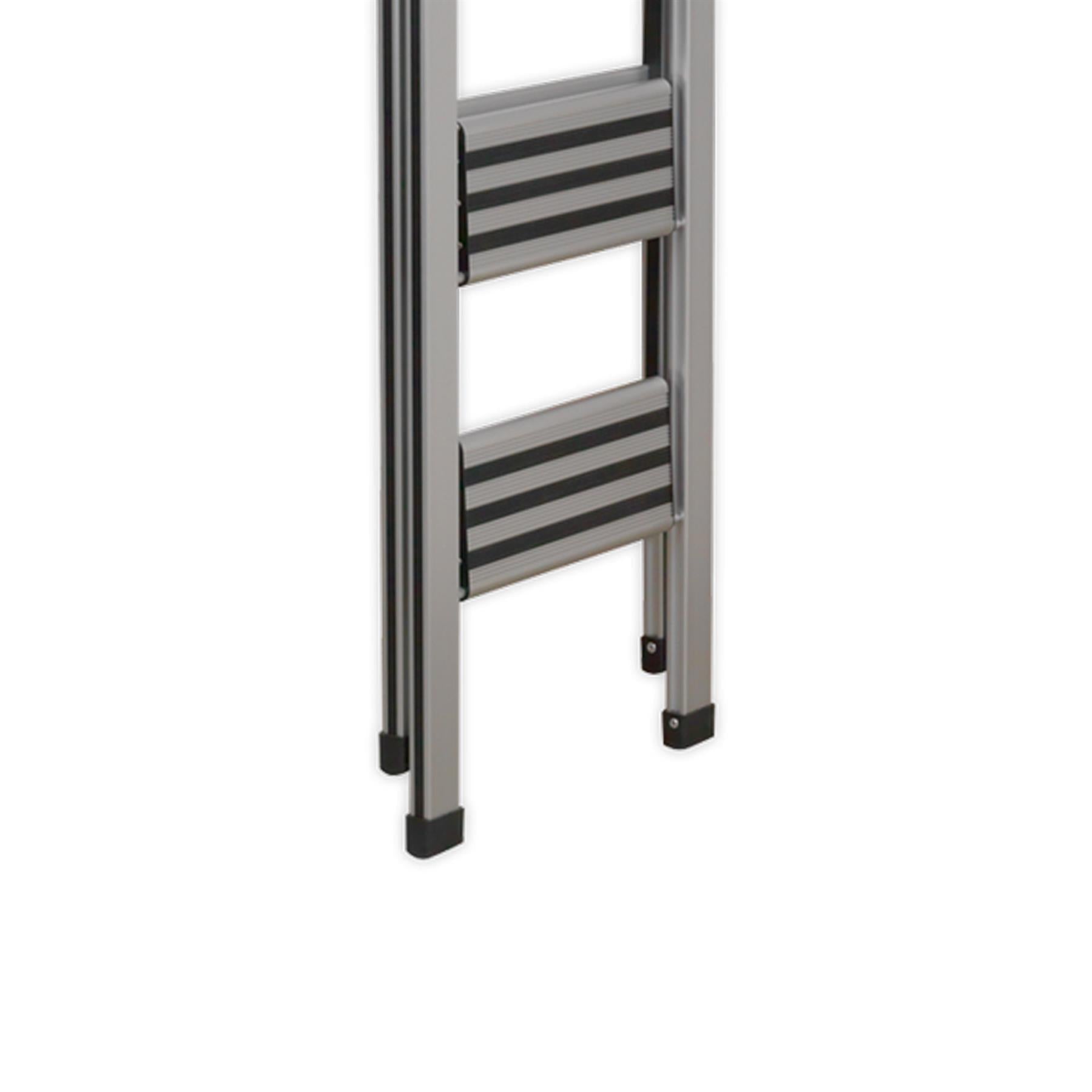 Sealey Aluminium Professional Folding Step Ladder 4-Step 150kg Capacity