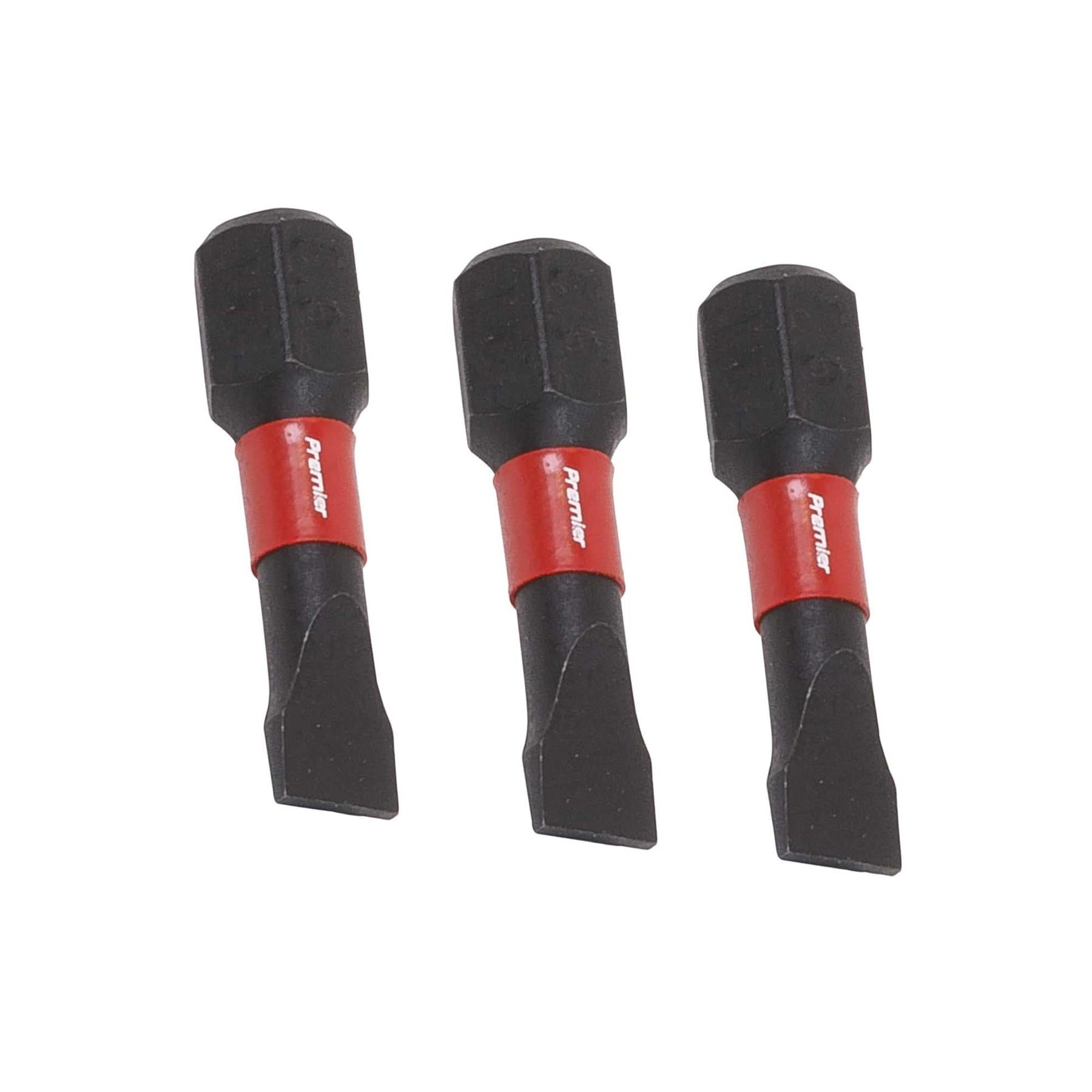 Slotted 5.5mm Impact Power Tool Bits 25mm - 3pc