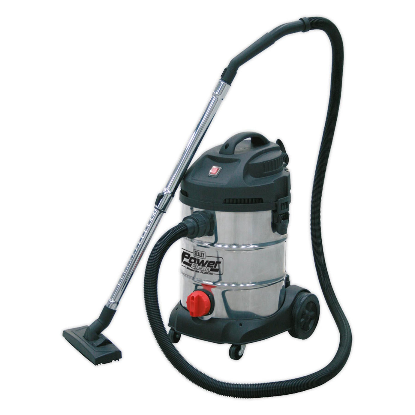 Sealey Vacuum Cleaner Industrial 30L 1400W/230V Stainless Drum