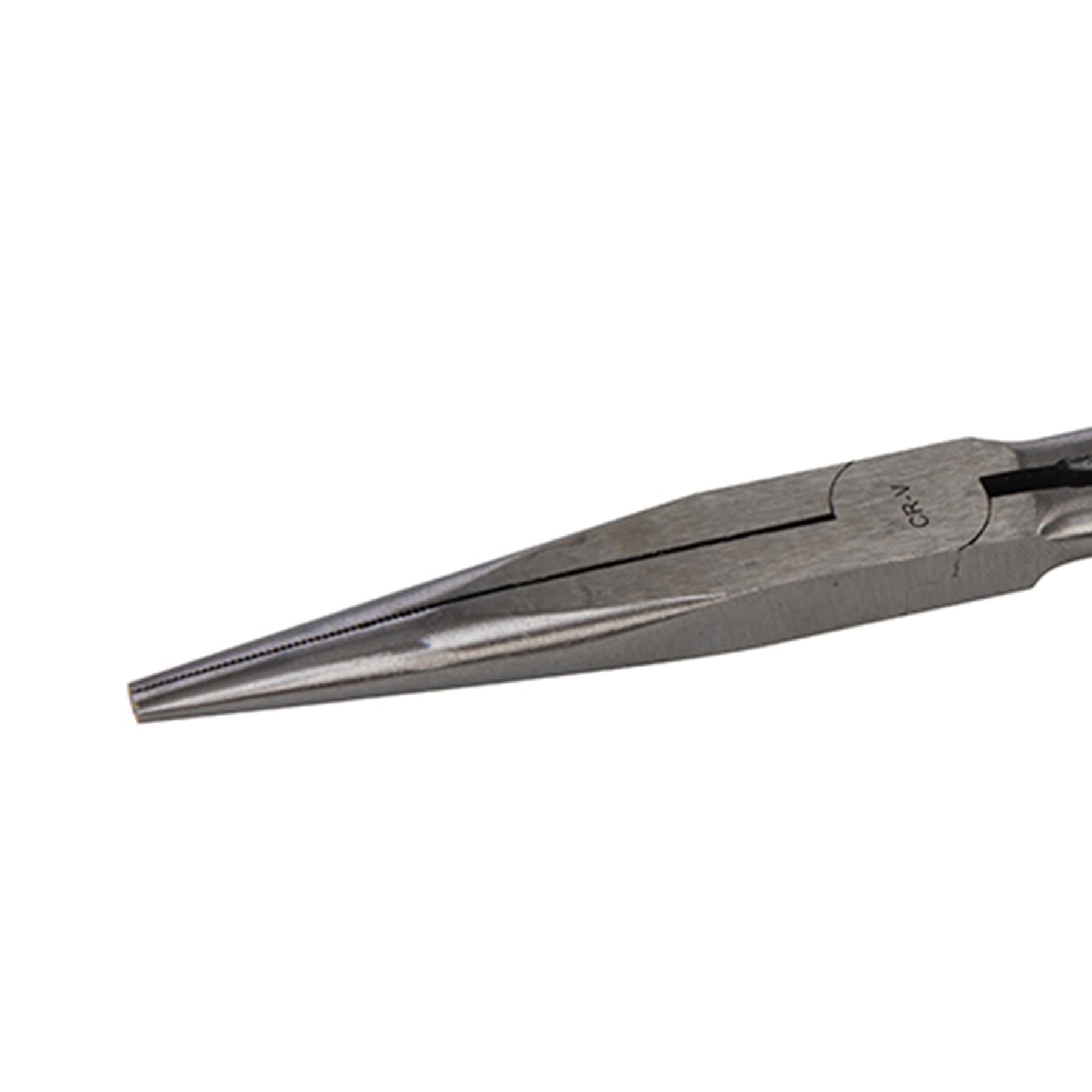 Long Reach Electronics Pliers Straight Chrome Vanadium Induction-Hardened Edges