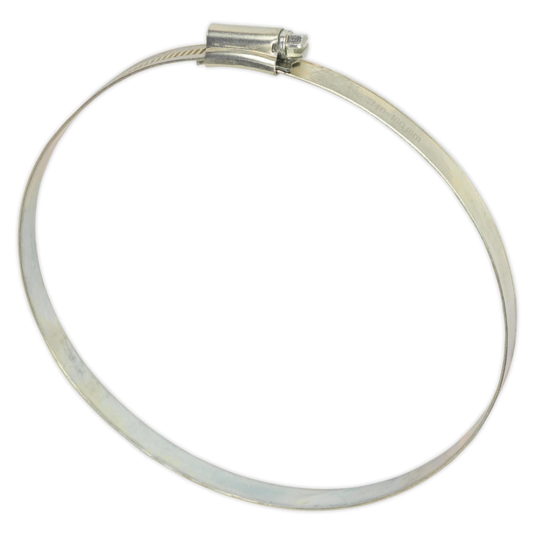 Sealey Hose Clip Zinc Plated 140-160mm Pack of 10