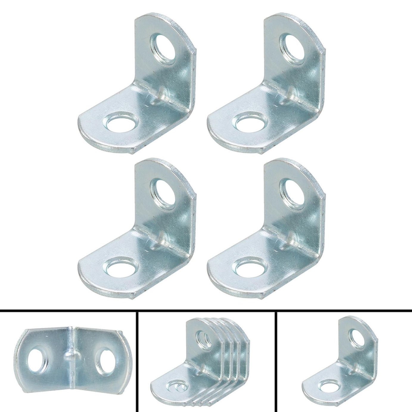 4pcs Stainless Steel Right Angle Bracket L Shape Corner Brace Tool 19*19mm