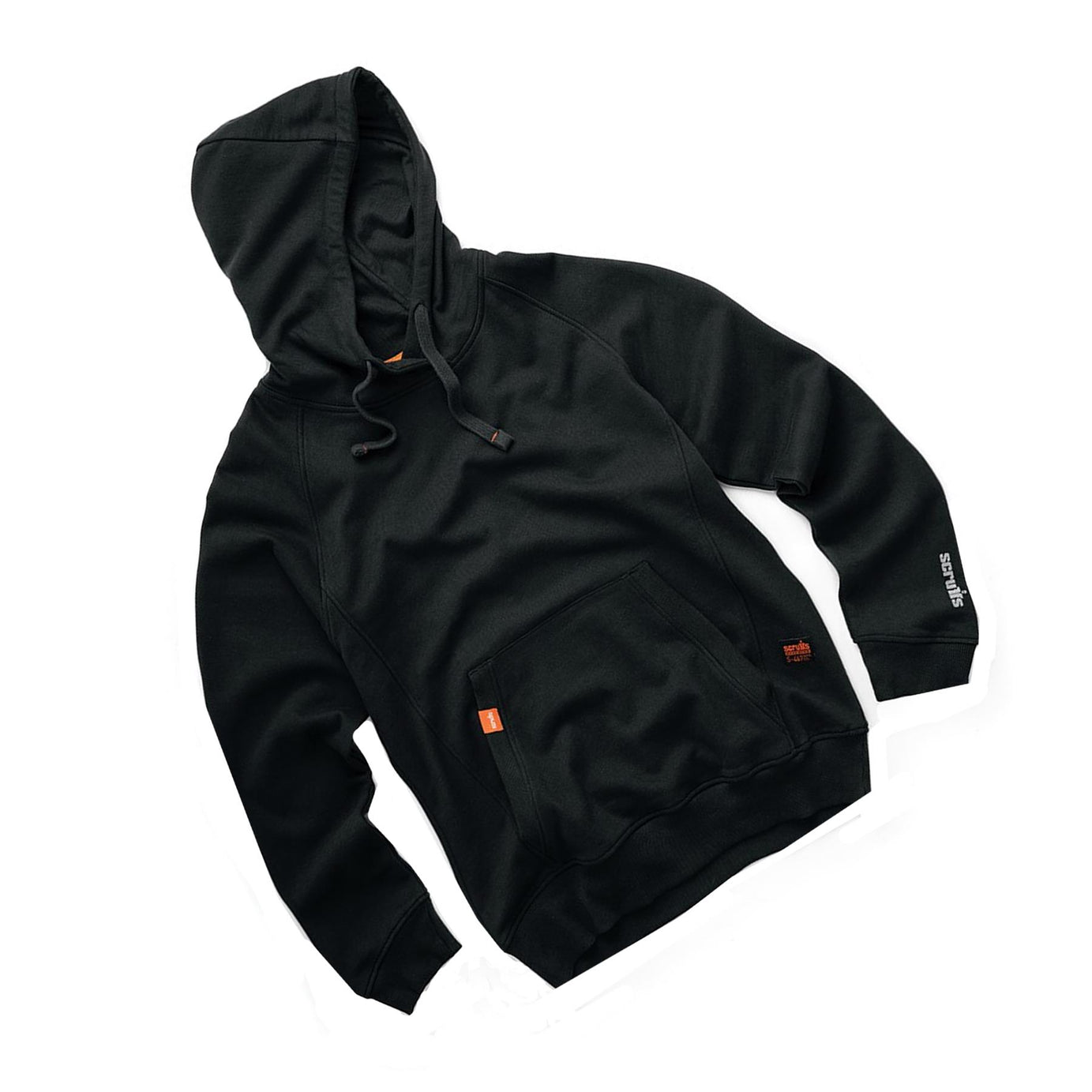Scruffs Eco Hoodie Trade Work Hoodie Black Men's Hooded Jumper XL