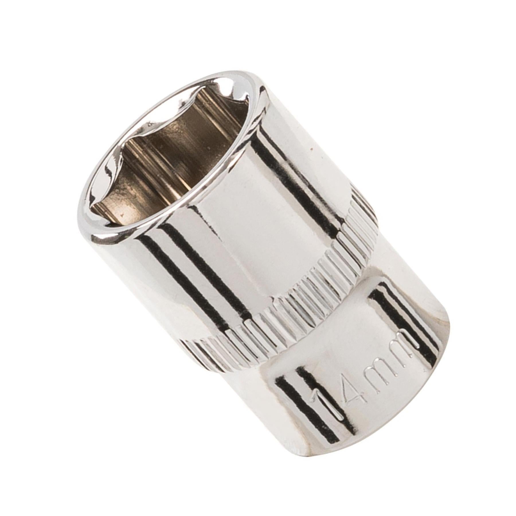Socket 3/8" Drive Metric Hex Square 14mm Individual Hex Polished Crv Tool