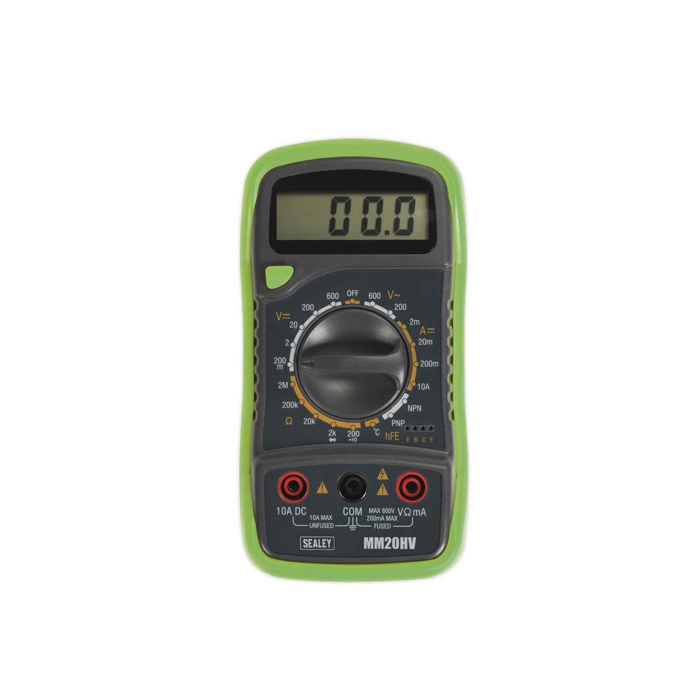 Sealey Digital Multimeter 8-Function with Thermocouple Hi-Vis