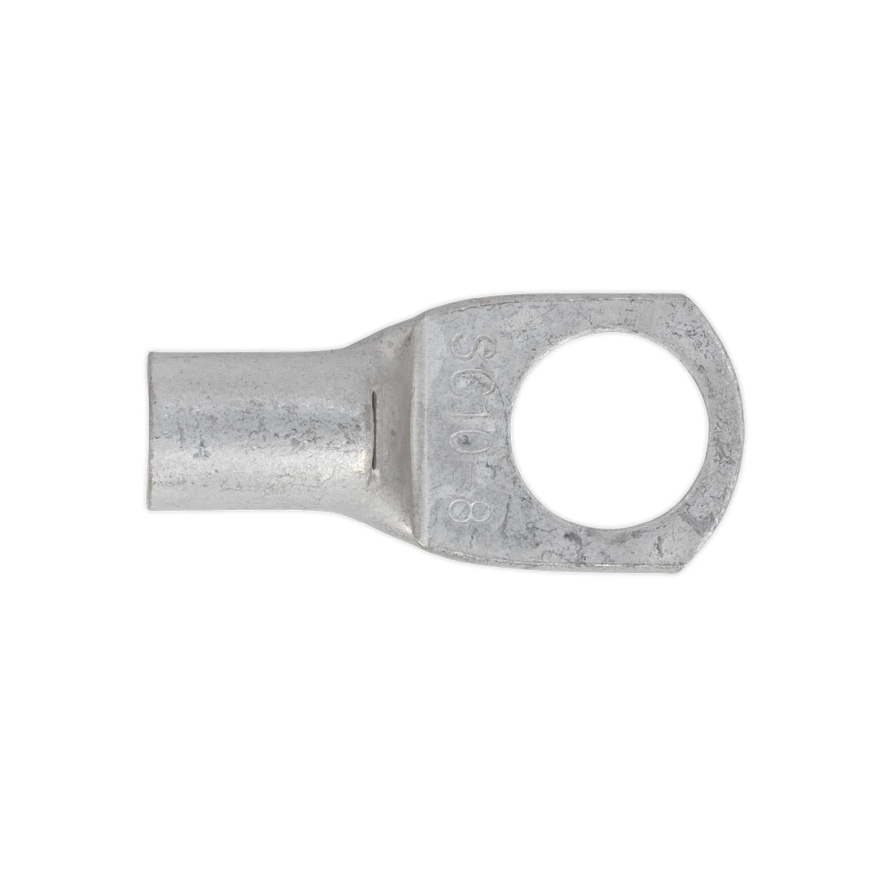 Sealey Copper Lug Terminal 16mm² x 8mm Pack of 10