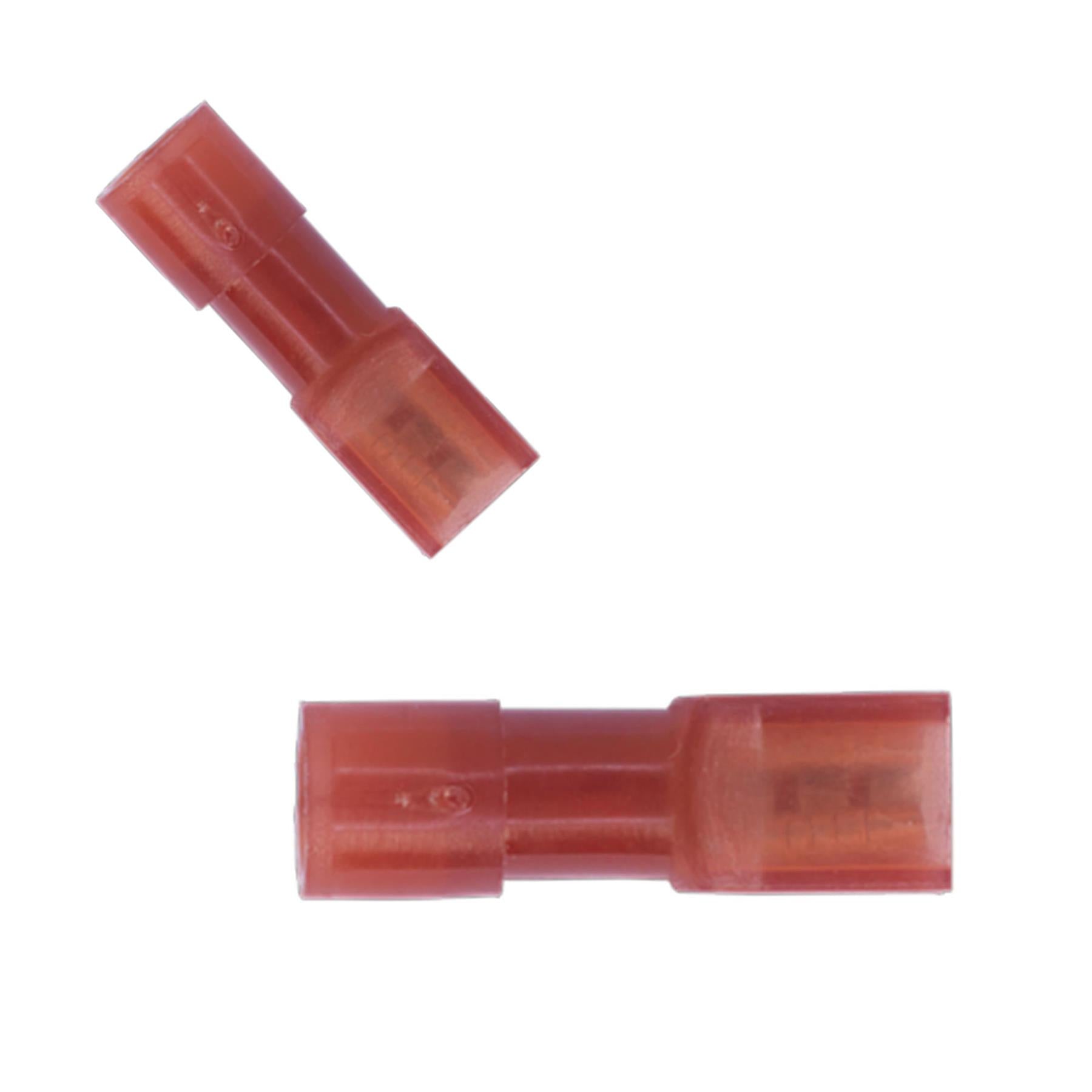 Sealey Fully Insulated Terminal 2.8mm Female Red Pack of 100