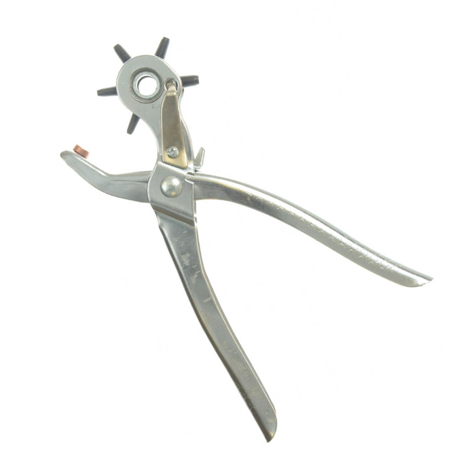 BlueSpot 200mm (8") Leather Punch Plier Multi Punch Sizes 2-4.8mm Heavy Duty