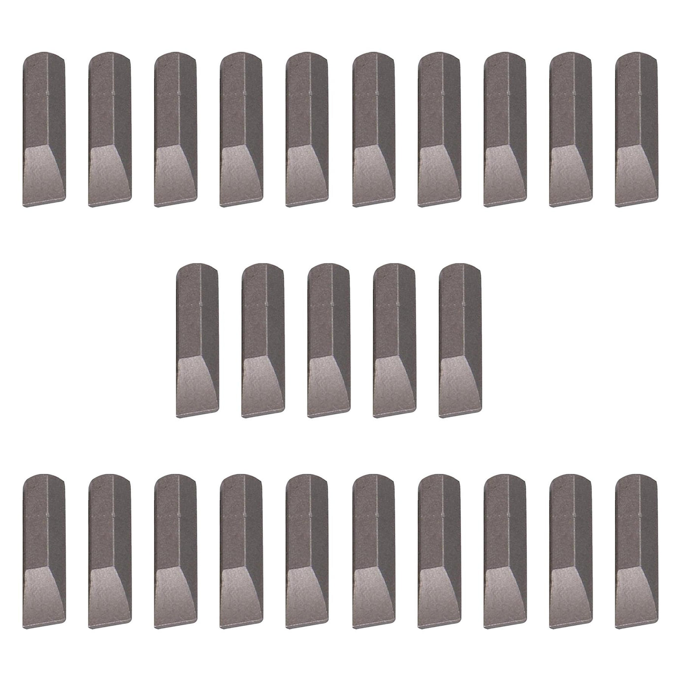 Slotted Screwdriver Bits 7mm CRV Chrome Vanadium Steel 1/4" Hex Drive 25Pcs