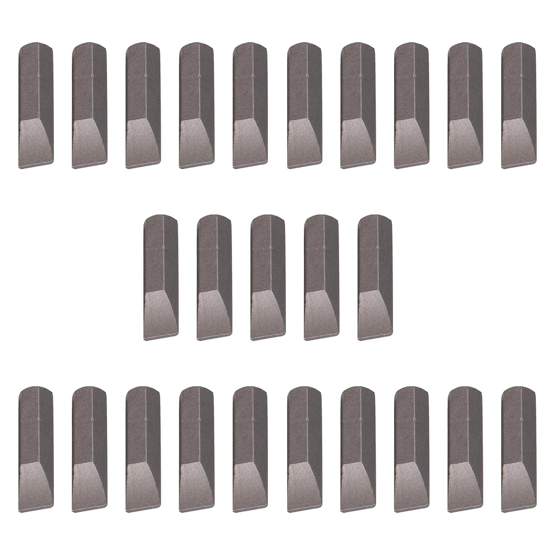 Slotted Screwdriver Bits 7mm CRV Chrome Vanadium Steel 1/4" Hex Drive 25Pcs
