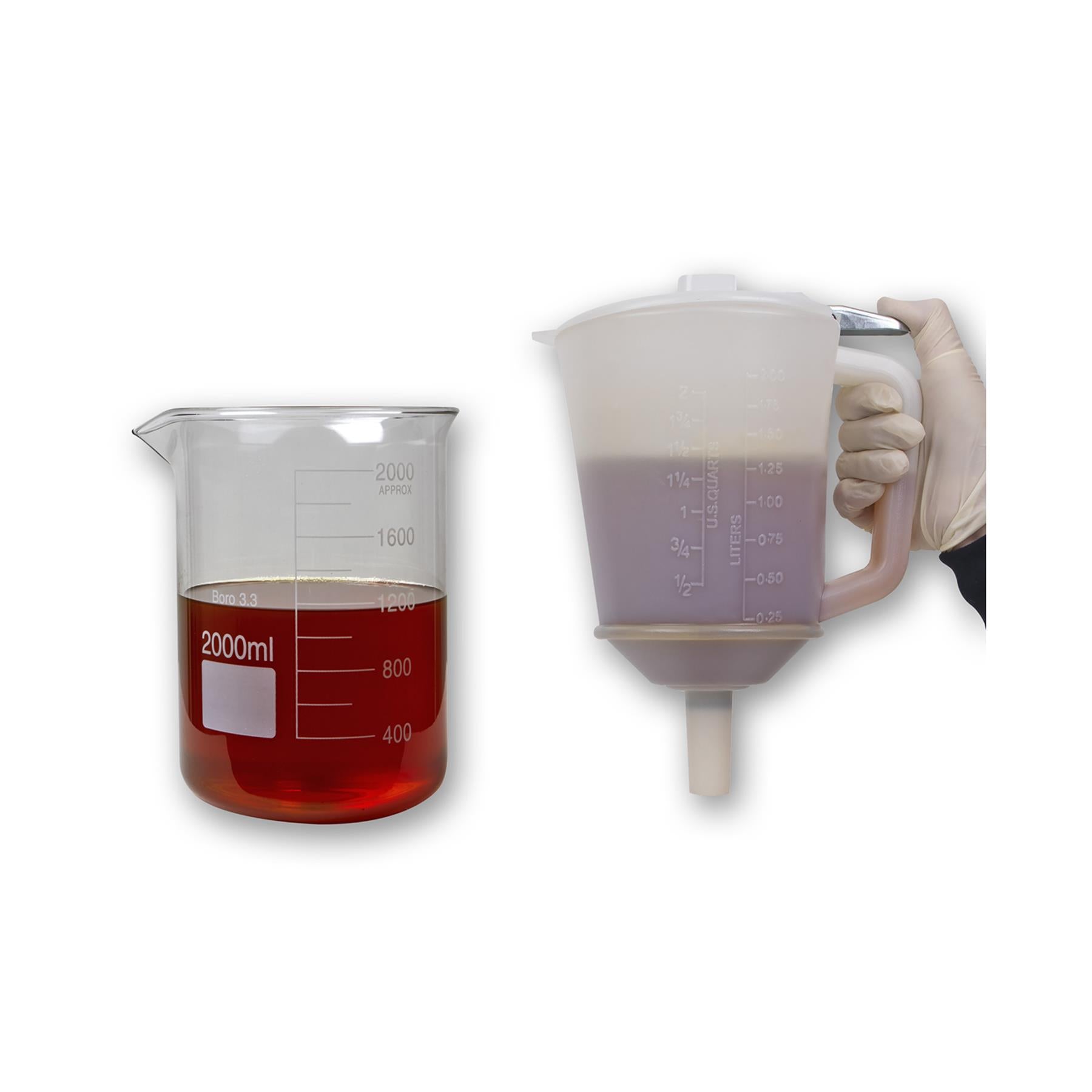 Sealey Measuring Funnel with Lid and Base 2L