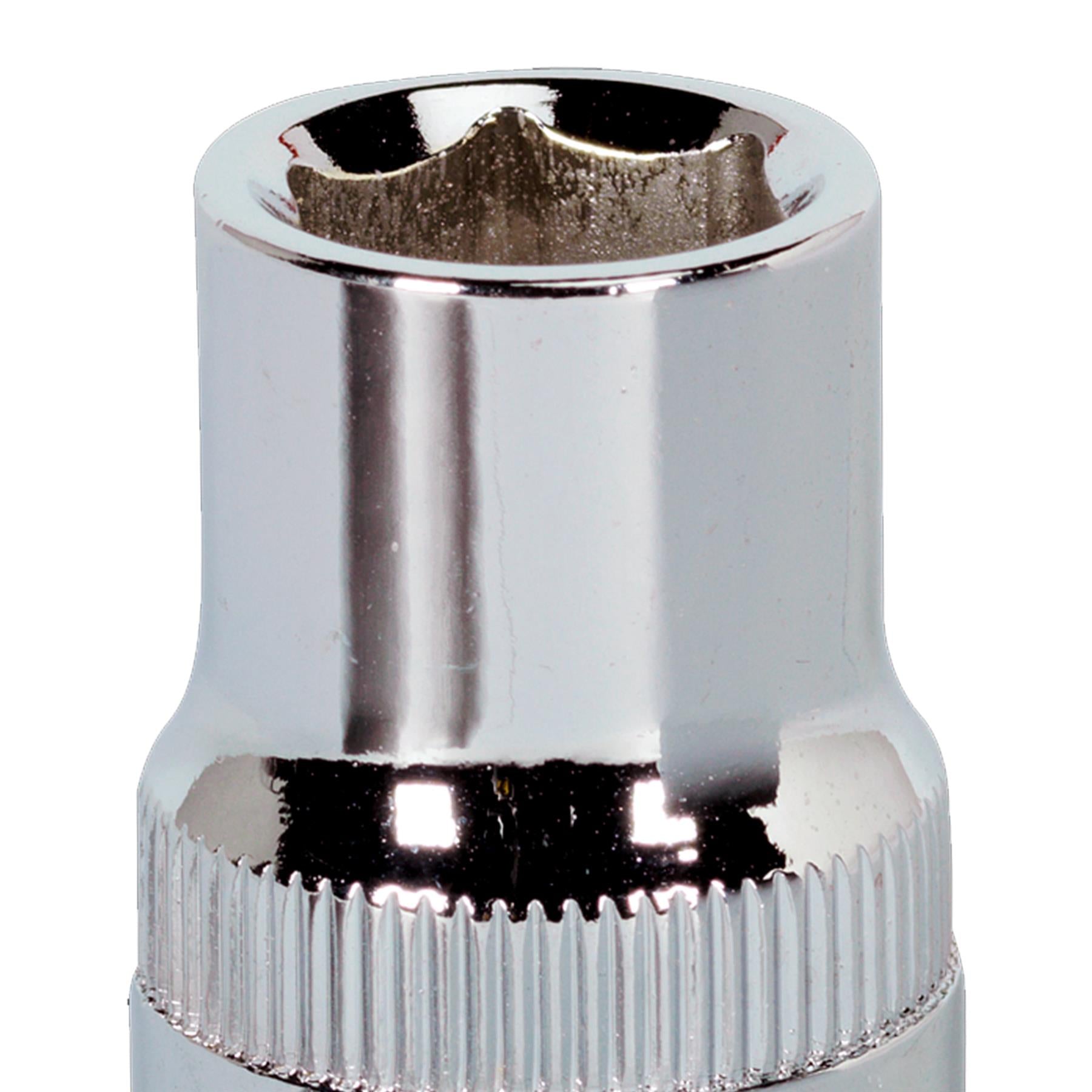 Sealey WallDrive Socket 12mm 1/2"Sq Drive Fully Polished