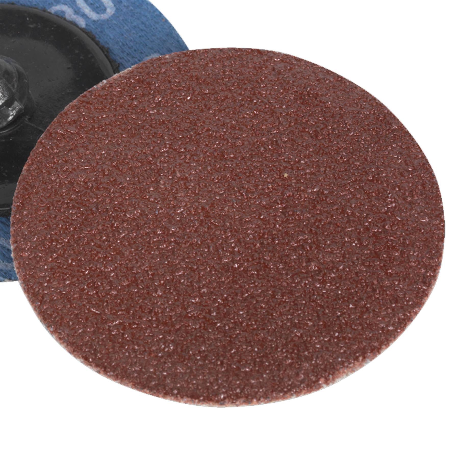 Sealey Quick-Change Sanding Disc �50mm 80Grit Pack of 10