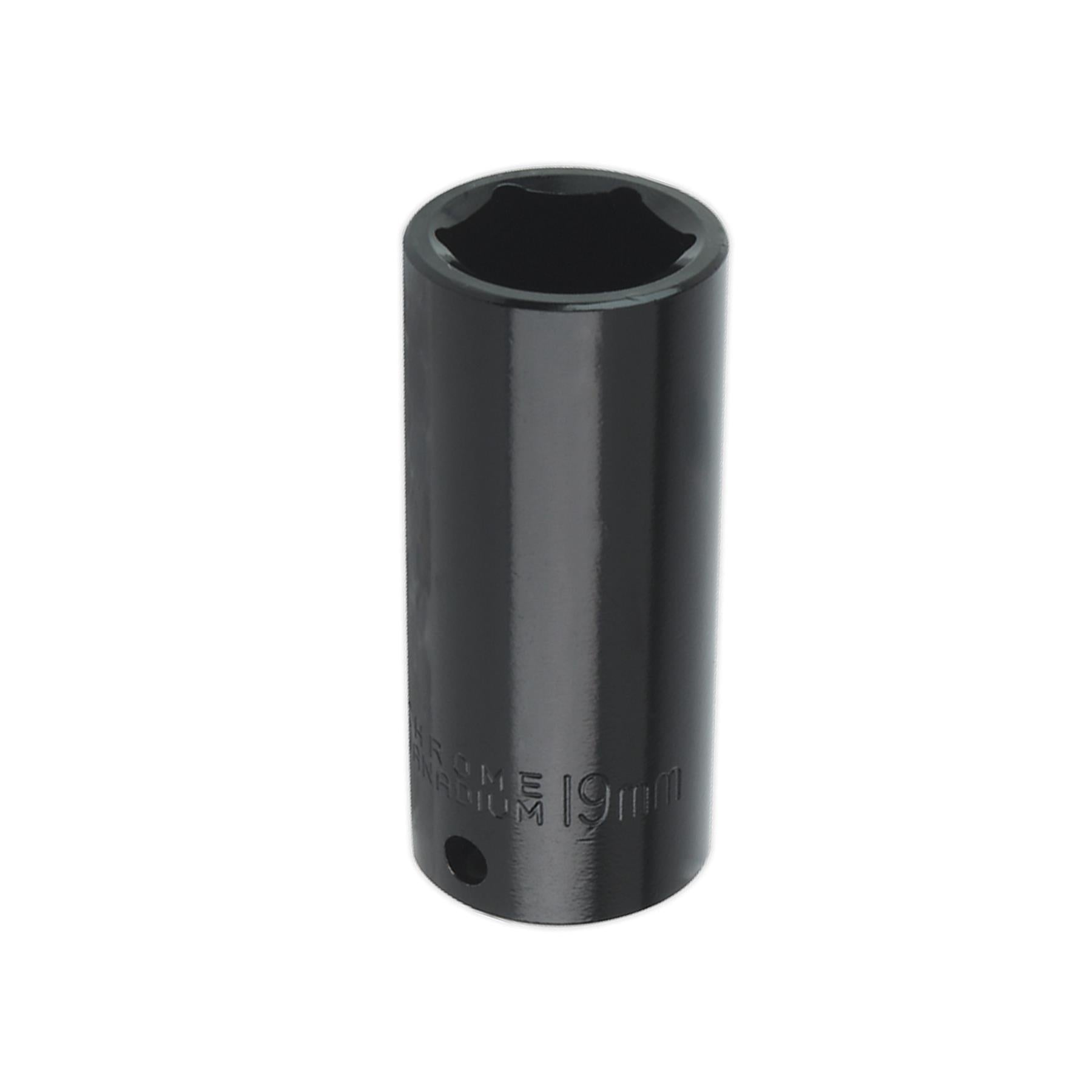 Sealey Impact Socket 19mm Deep 3/8"Sq Drive