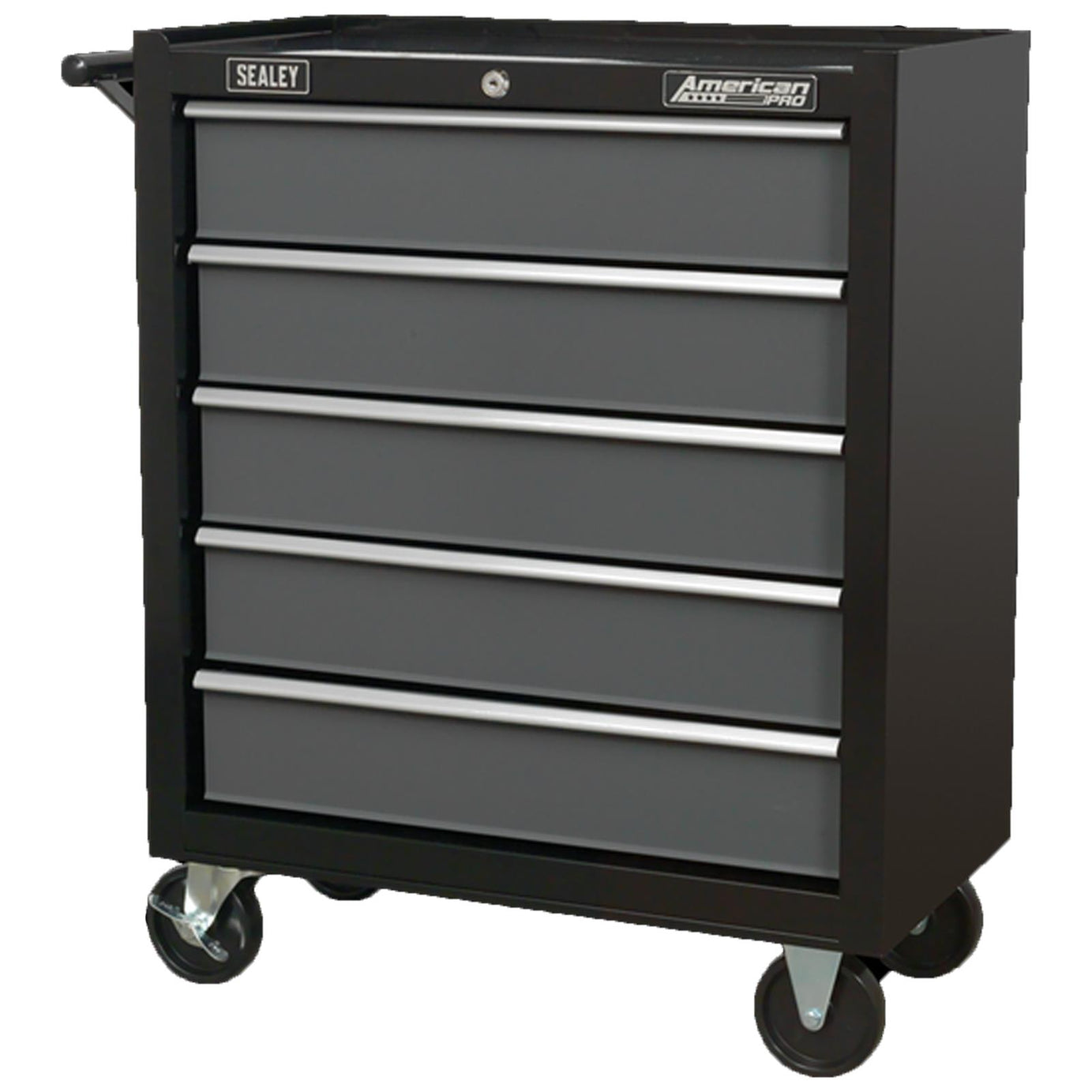 Sealey AP2505B Rollcab 5 Drawer with Ball Bearing Slides - Black/Grey