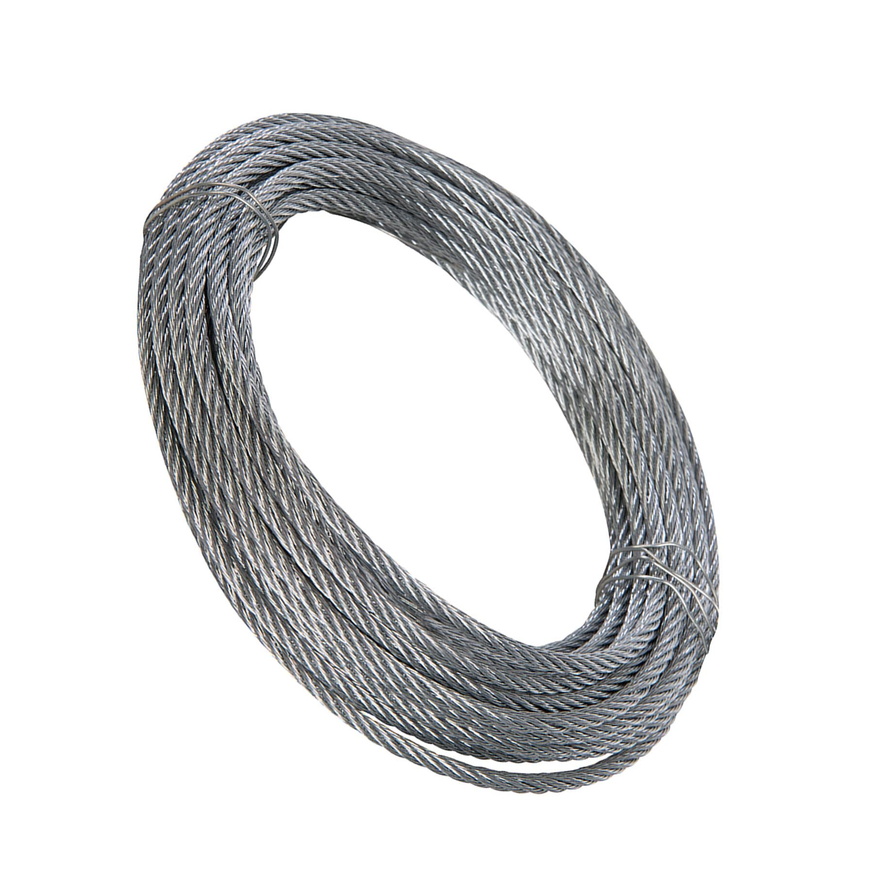 Galvanised Wire Rope - 6mm X 10M Zinc Plated Corrosion Resistant & Weatherproof